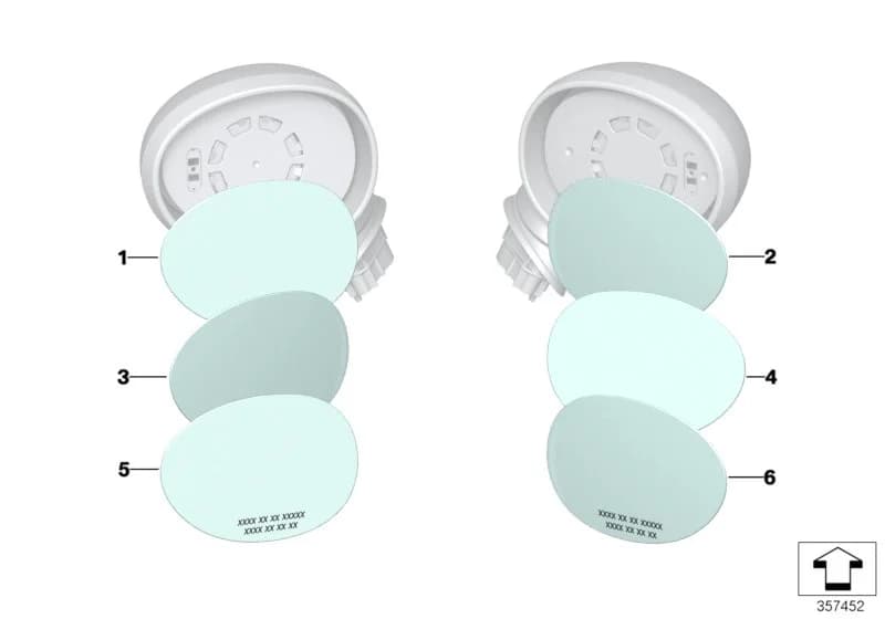 ECE — 51 Vehicle trim › 51_9575 MIRROR GLASS