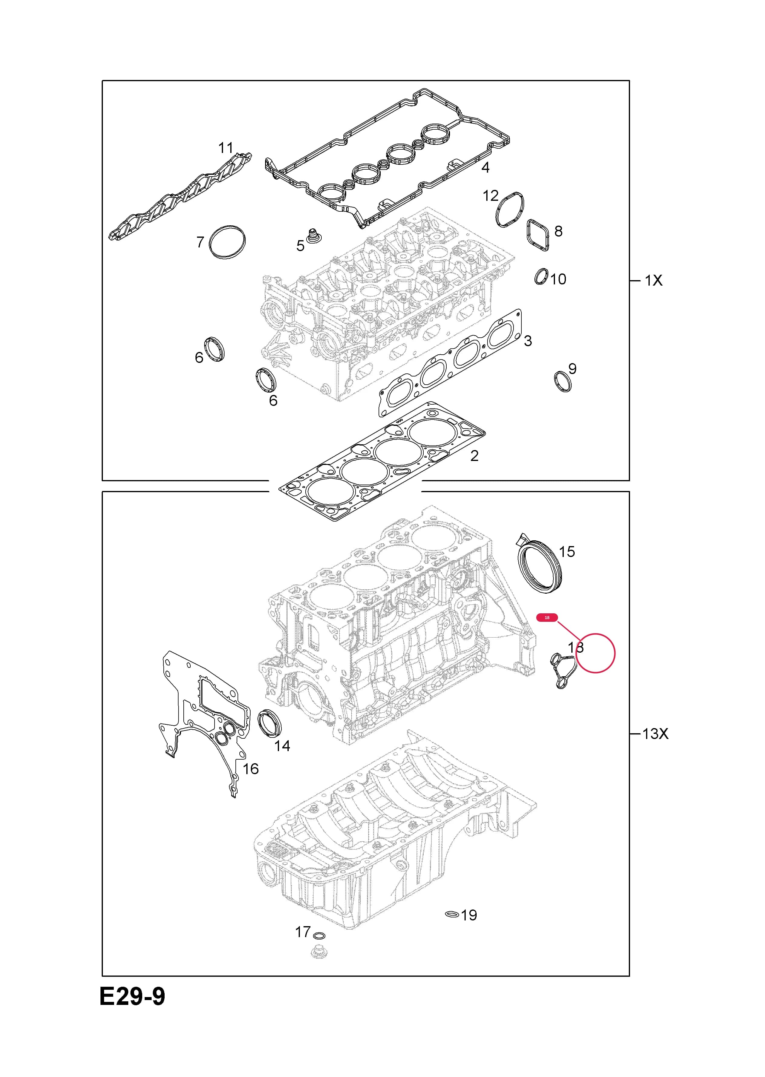 -GASKET,OIL FILTER HOUSING — Opel  ASTRA-H ( 2004 - ) — E ENGINE AND CLUTCH › 5 Z16XER[LDE],A16XER[LDE] PETROL ENGINES