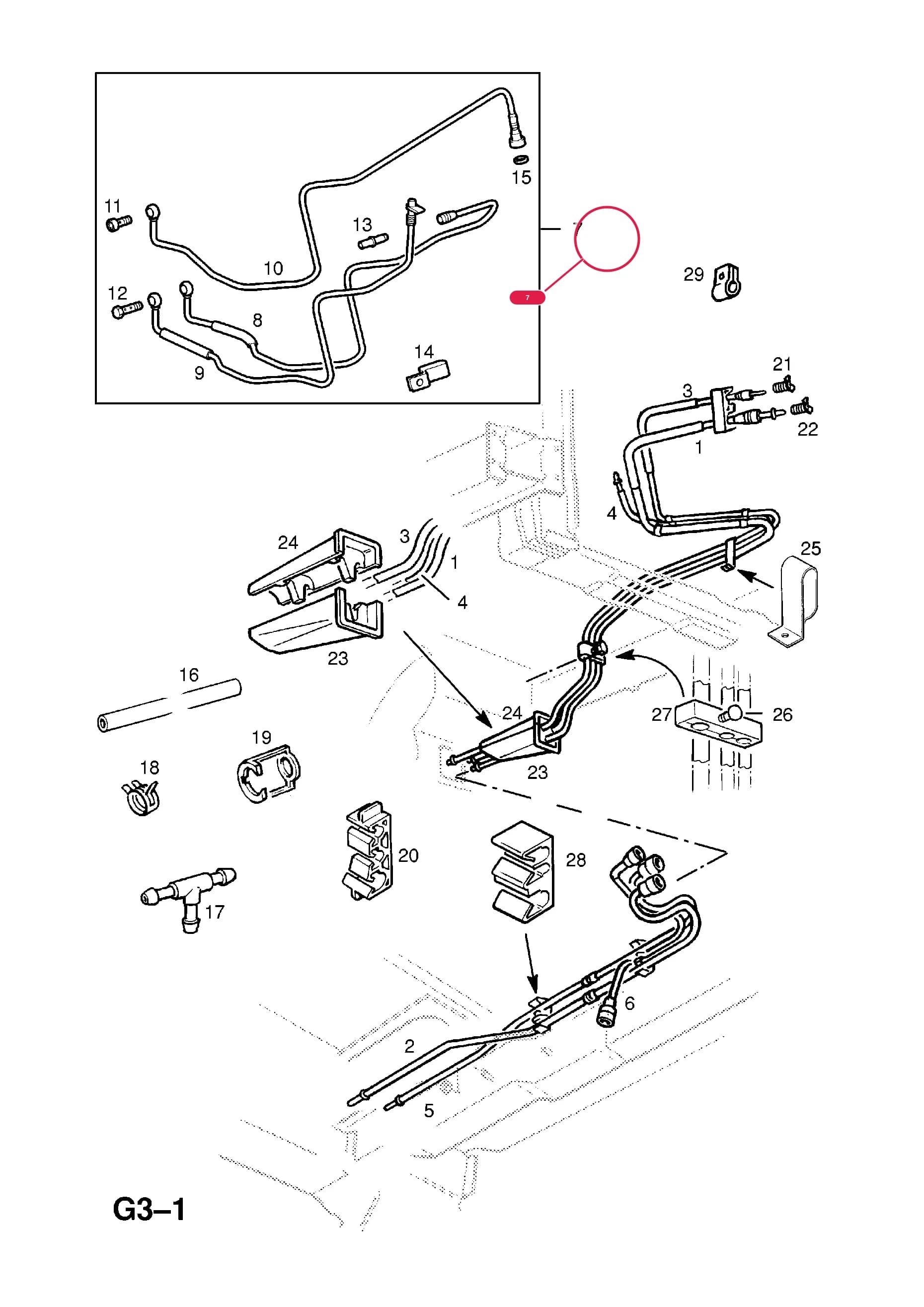PIPE,ASSY.,DOUBLE,FEED AND RETURN (NLS.- USE COMPONENTS) — Opel  SINTRA ( 1997 -  1999) — G FUEL AND EXHAUST › 60.FUEL PIPES AND FITTINGS (CONTD.)