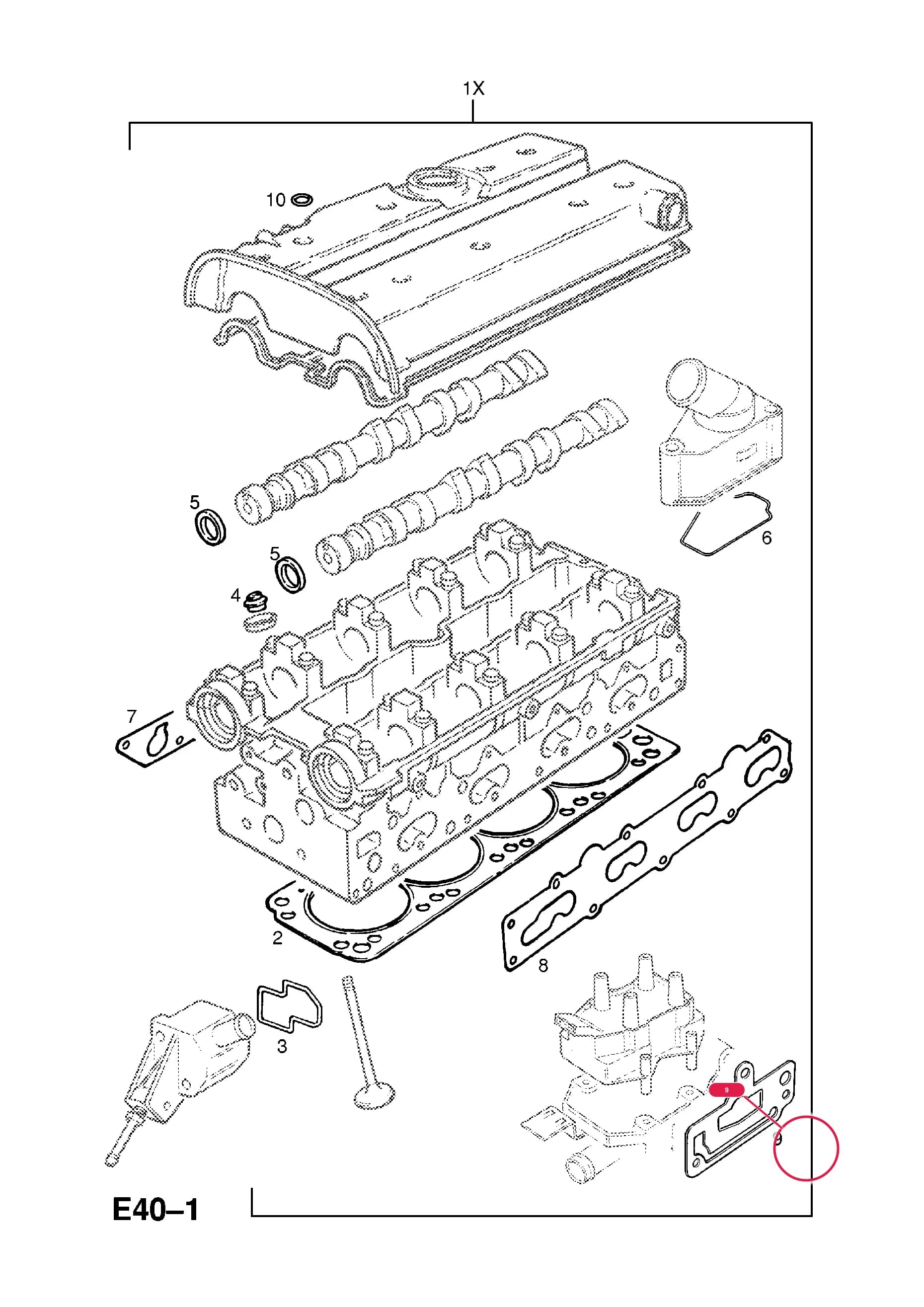 -SEAL,IGNITION COIL ADAPTOR TO CYLINDER HEAD (NLS.- USE 24416792  12 08 951) — Opel  CALIBRA ( 1989 -  1997) — E ENGINE AND CLUTCH › 3 X20XEV[L34] PETROL ENGINE