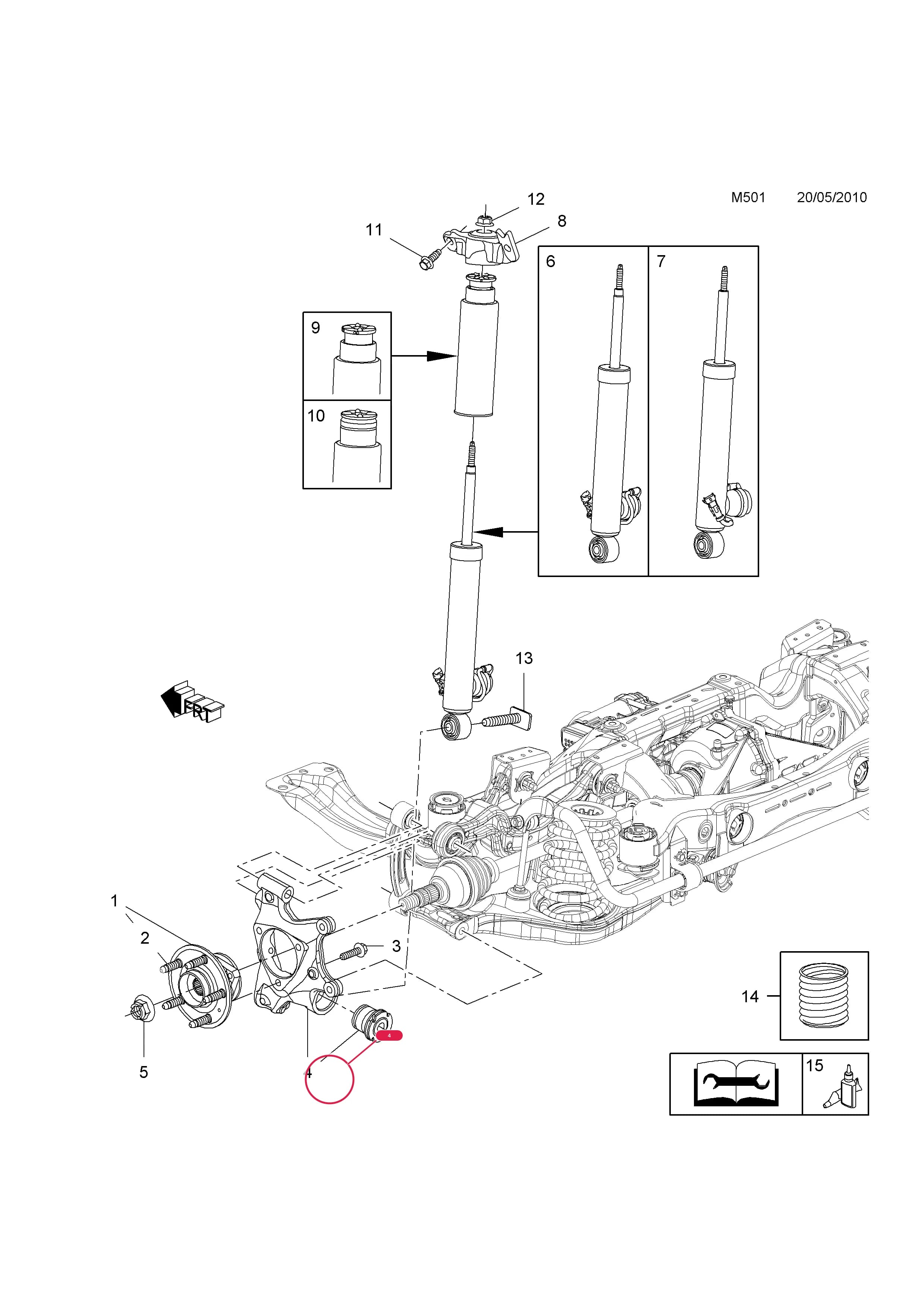 BRACKET,RH — Opel  INSIGNIA ( 2009 - ) — M REAR AXLE AND SUSPENSION › 2 H-ARM REAR SUSPENSION,POC GNE