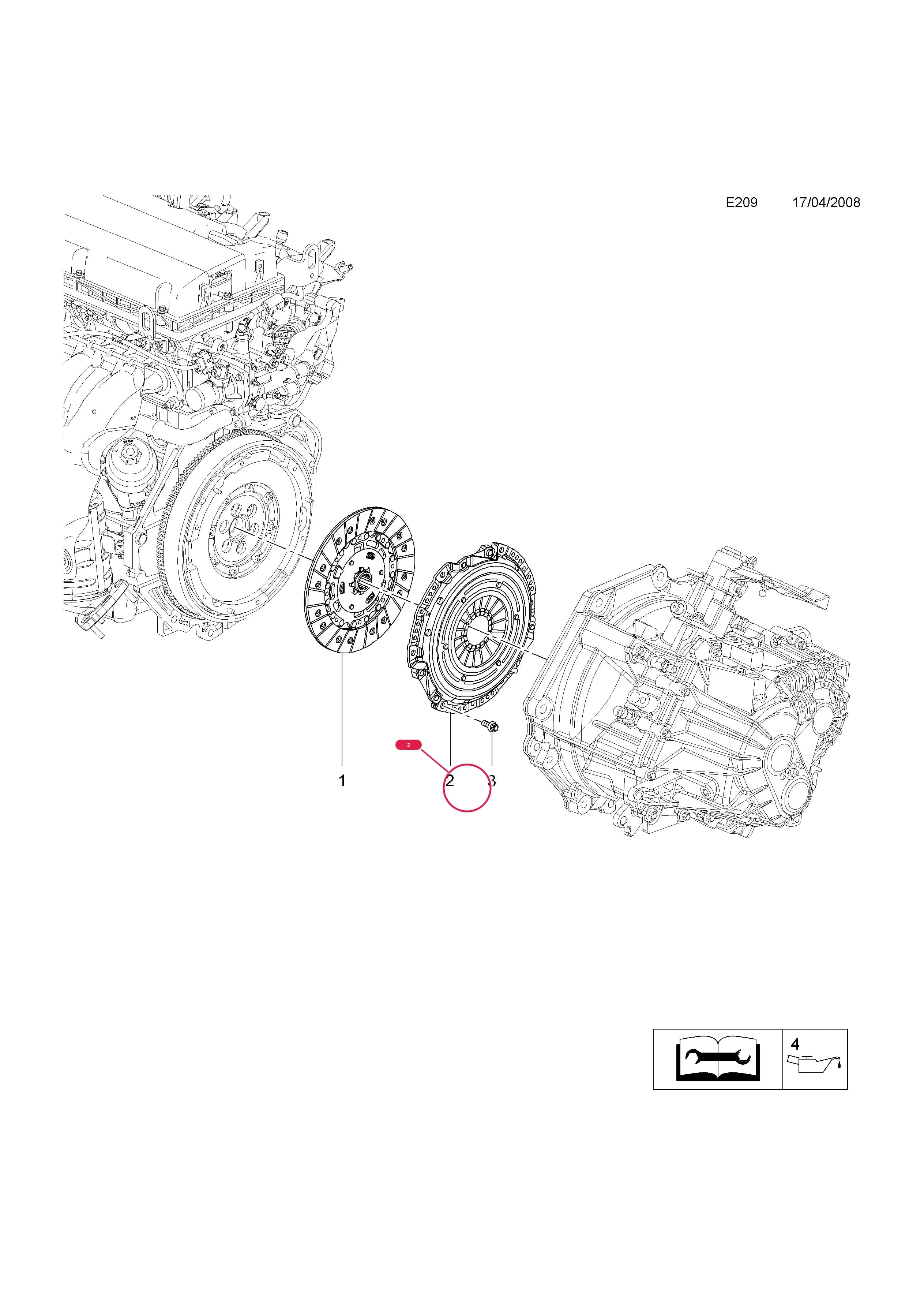 -COVER,AND PRESSURE PLATE,ASSY.,CLUTCH (IDENT X1)  (PRODUCTION NO. 55564556) — Opel  INSIGNIA ( 2009 - ) — E ENGINE AND CLUTCH › 4 A18XER[2H0],B18XER[2H0] PETROL ENGINES