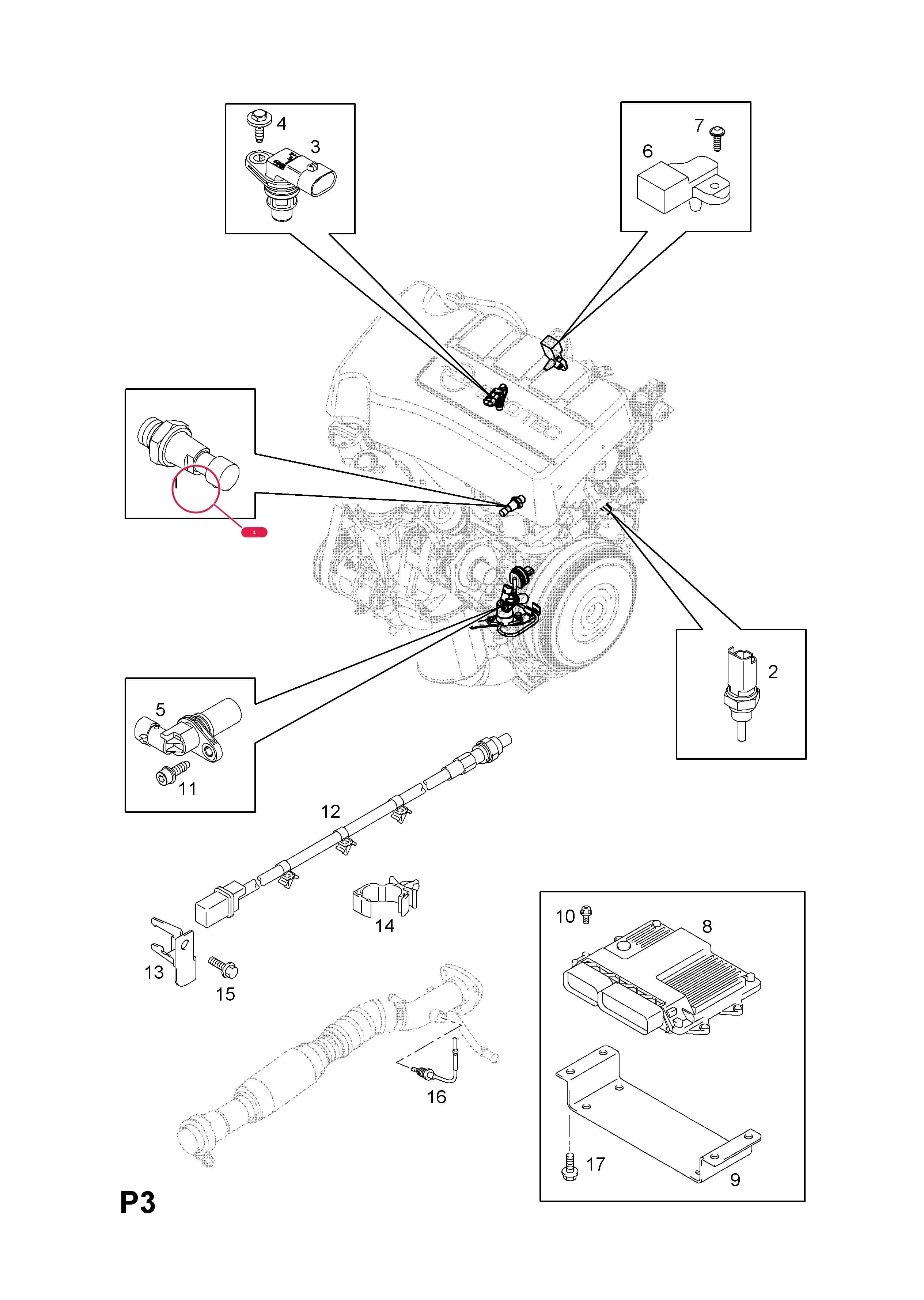 SWITCH,OIL PRESSURE — Opel  AGILA-B ( 2008 - ) — P ELECTRICAL › 1 ENGINE AND COOLING