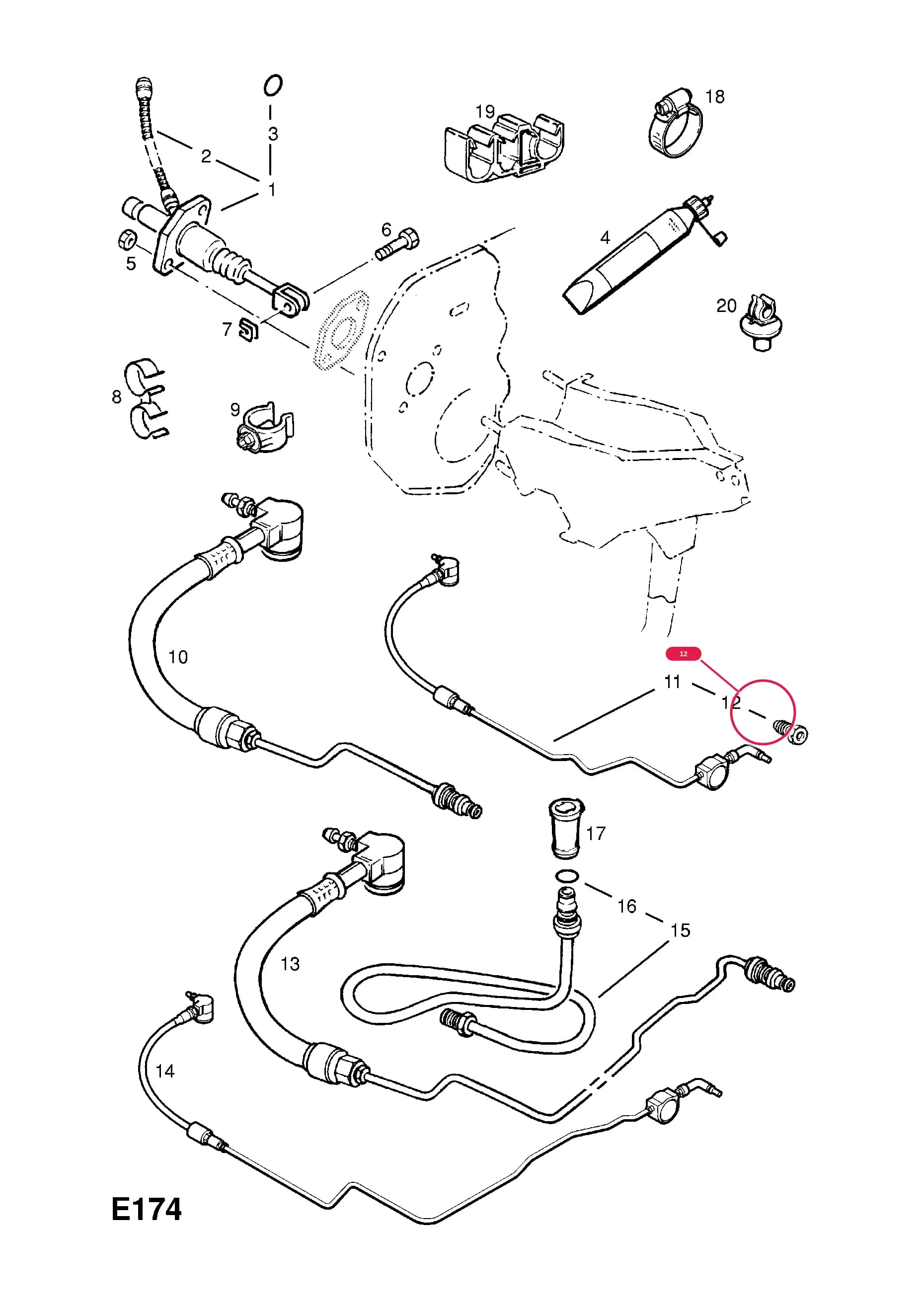 -SCREW,HEX.HD.,COUPLING (NLS.- NO REPLACEMENT PART) — Opel  VECTRA-B ( 1996 -  2002) — E ENGINE AND CLUTCH › 13 Y22DTR[L50/LRE] TURBO-DIESEL ENGINE
