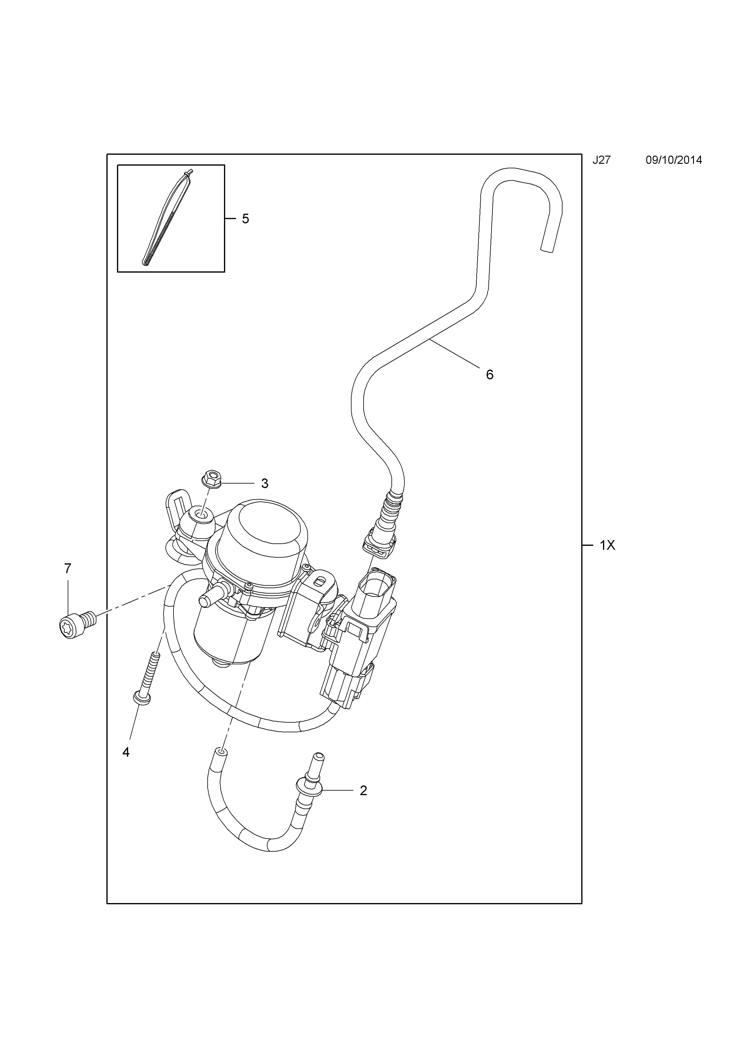 -STRAP,RETAINING,120 MM LONG — Opel ADAM ( 2013 - ) — J BRAKES › 44.VACUUM PUMP