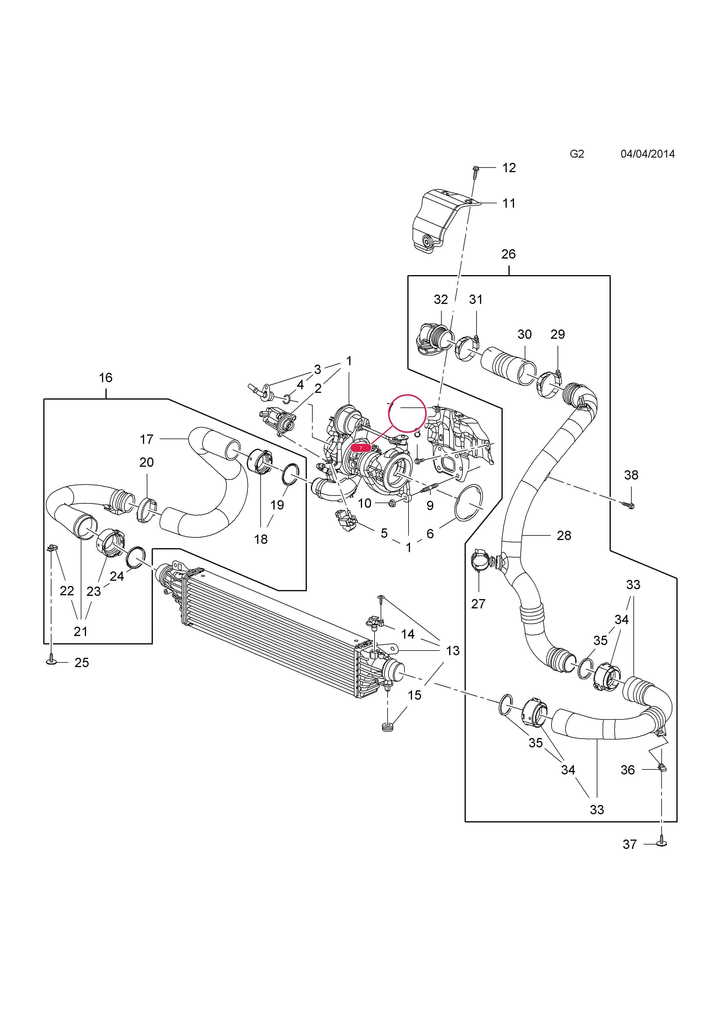 GASKET — Opel  ADAM ( 2013 - ) — G FUEL AND EXHAUST › 1 B10XFL[LE1],B10XFT[LE1] PETROL ENGINES