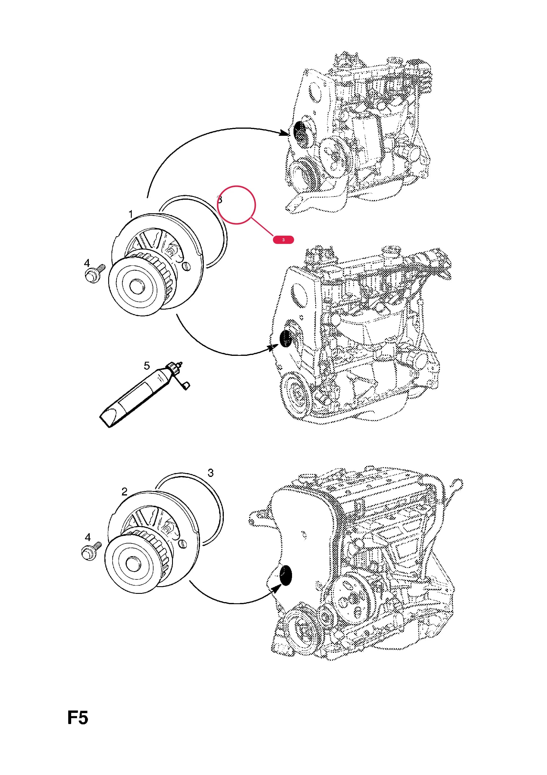 SEAL,RING,WATER PUMP TO CYLINDER BLOCK — Opel  ASTRA CLASSIC ( 1999 -  2002) — F COOLING › 17.WATER PUMP AND FITTINGS
