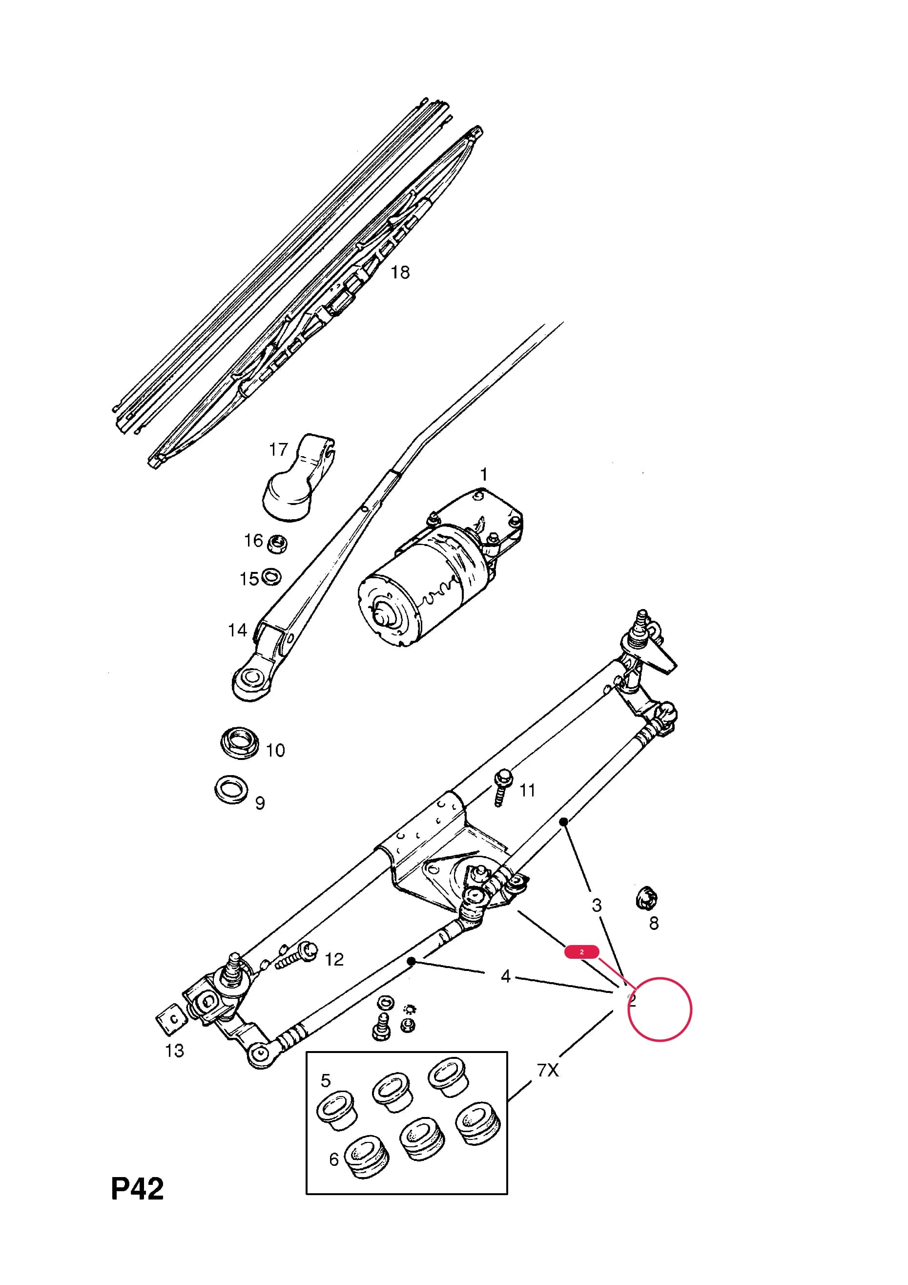 LINKAGE,ASSY.,WINDSCREEN WIPER (SWF) — Opel  ASTRA CLASSIC ( 1999 -  2002) — P ELECTRICAL › 11 BODY