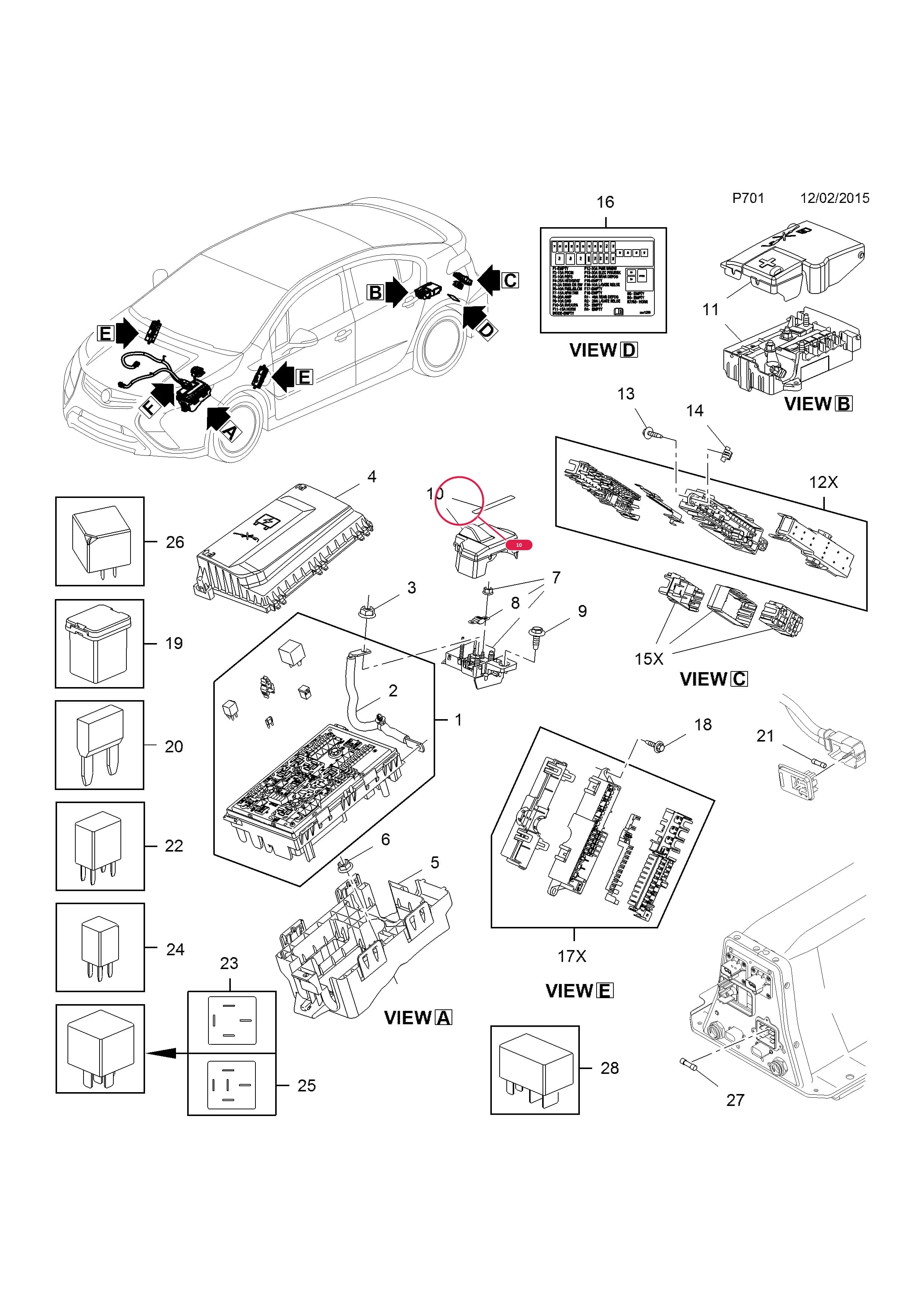 COVER — Opel  AMPERA ( 2012 - ) — P ELECTRICAL › 9 FUSE BOX,FUSES AND RELAYS