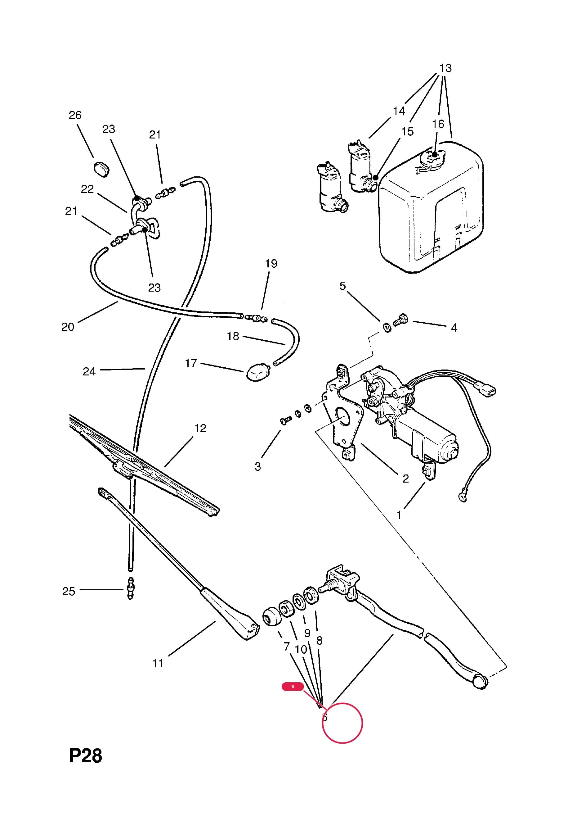 LINK,ASSY.,WIPER (NLS.- NO REPLACEMENT PART) — Opel  RASCAL ( 1986 -  1993) — P ELECTRICAL › 9 BODY