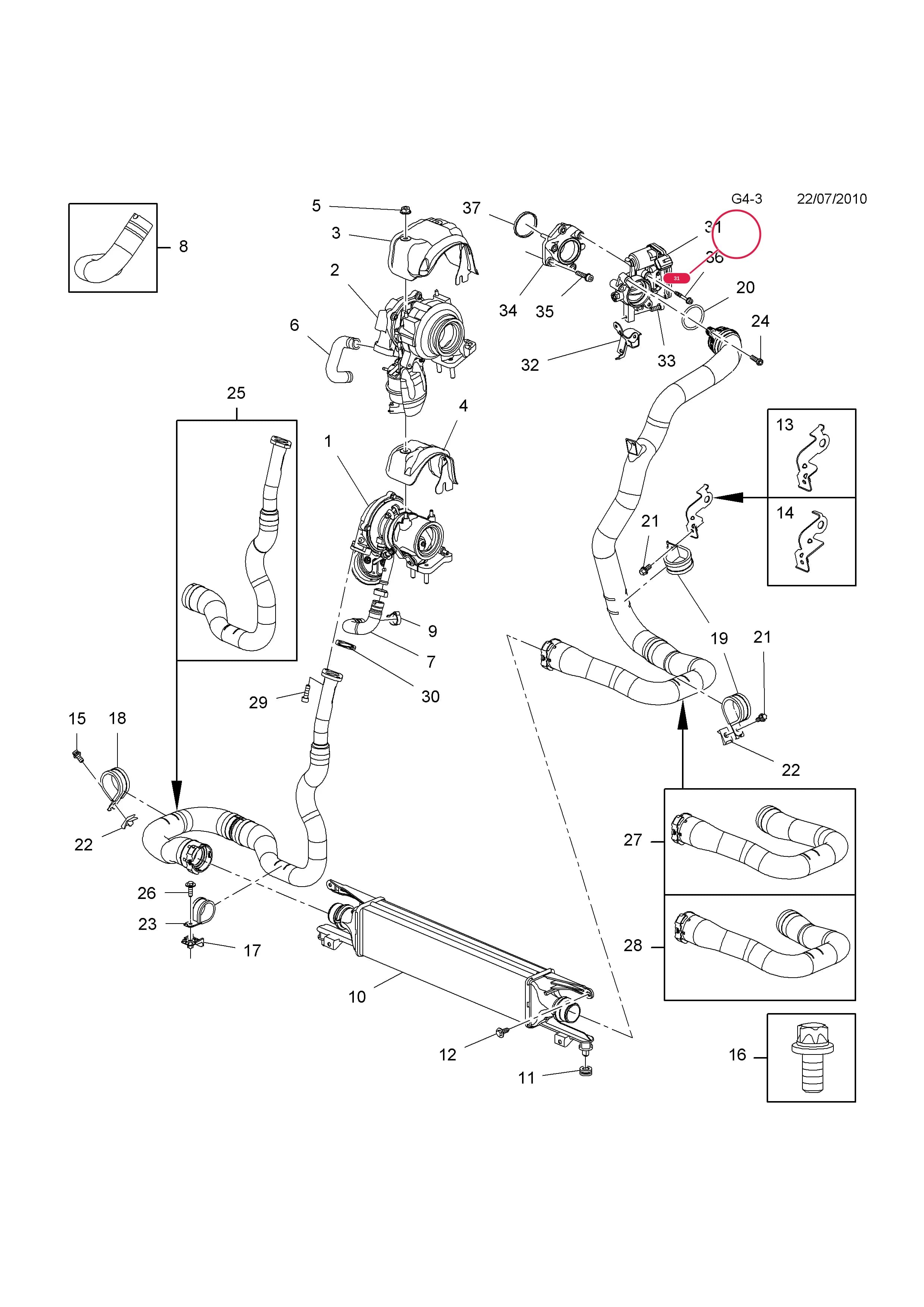 THROTTLE BODY  (PRODUCTION NO. 55564247) — Opel  CORSA-D ( 2007 - ) — G FUEL AND EXHAUST › 4 Z13DTJ[LDP],A13DTC[LDV],Z13DTH[L4I],Z13DTE[LSF],A13DTE[LSF],A13DTR[LSF] DIESEL ENGINES