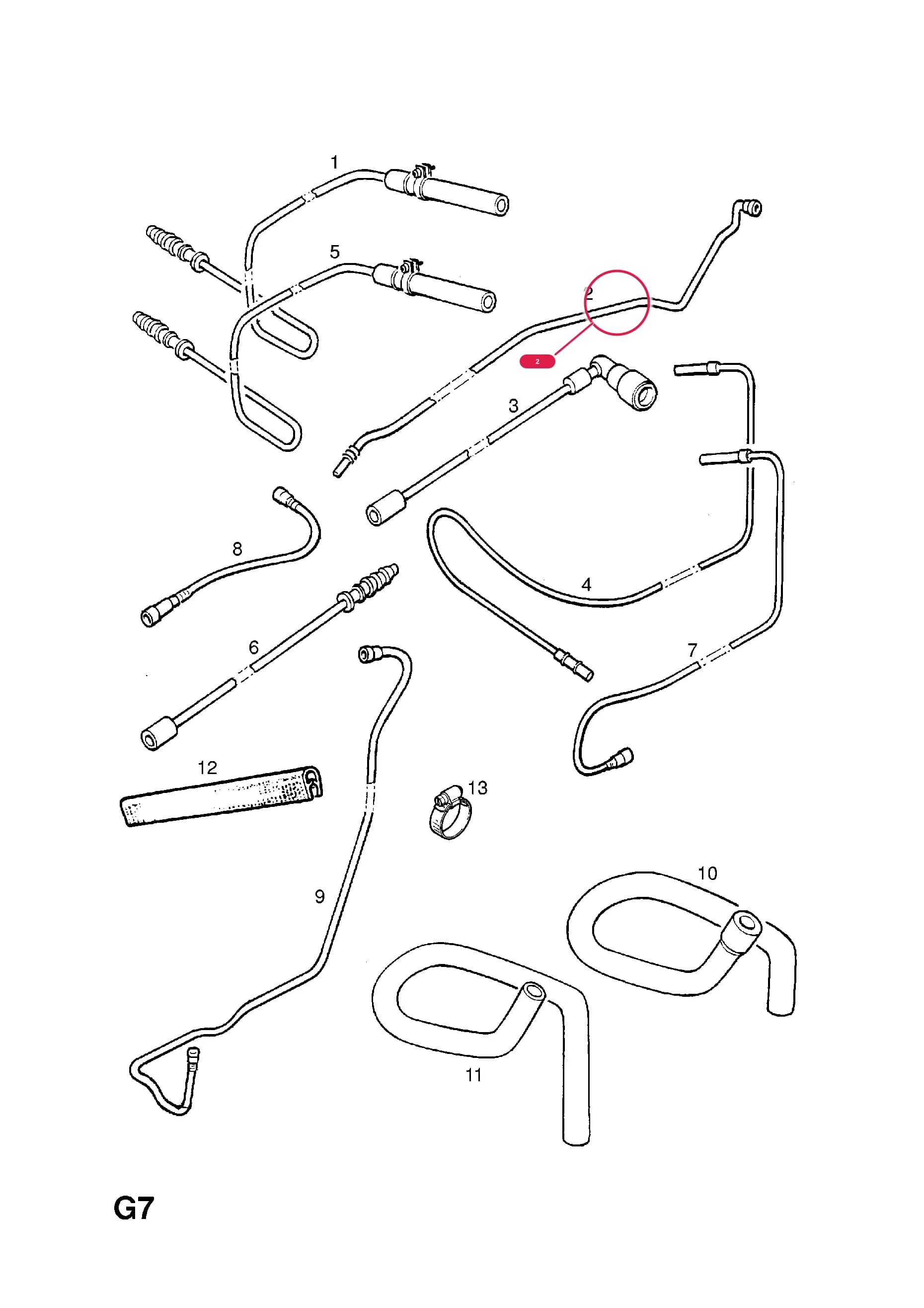 PIPE,FUEL FEED (NLS.- NO REPLACEMENT PART) — Opel  CORSA-B ( 1993 -  2002) — G FUEL AND EXHAUST › 162.FUEL PIPES AND FITTINGS (CONTD.)