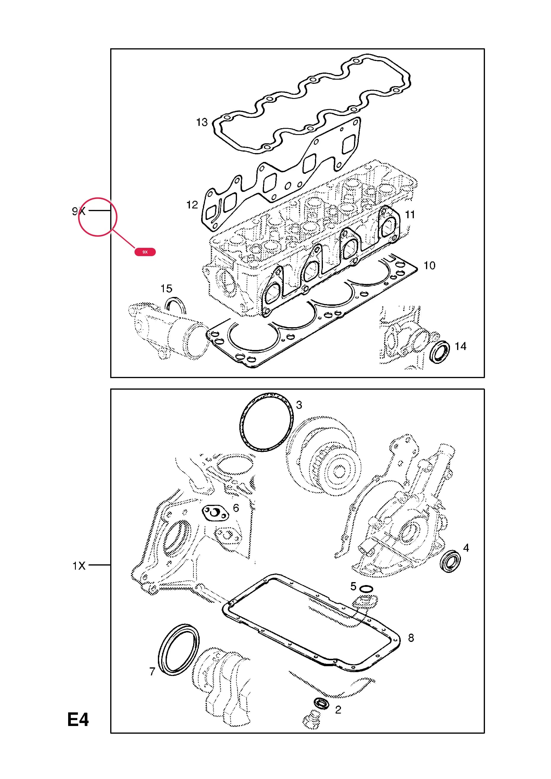 GASKET SET,CYLINDER HEAD OVERHAUL — Opel  CORSA-B ( 1993 -  2002) — E ENGINE AND CLUTCH › 2 12NZ[L71],C12NZ[L71],X12SZ[L71] ENGINES