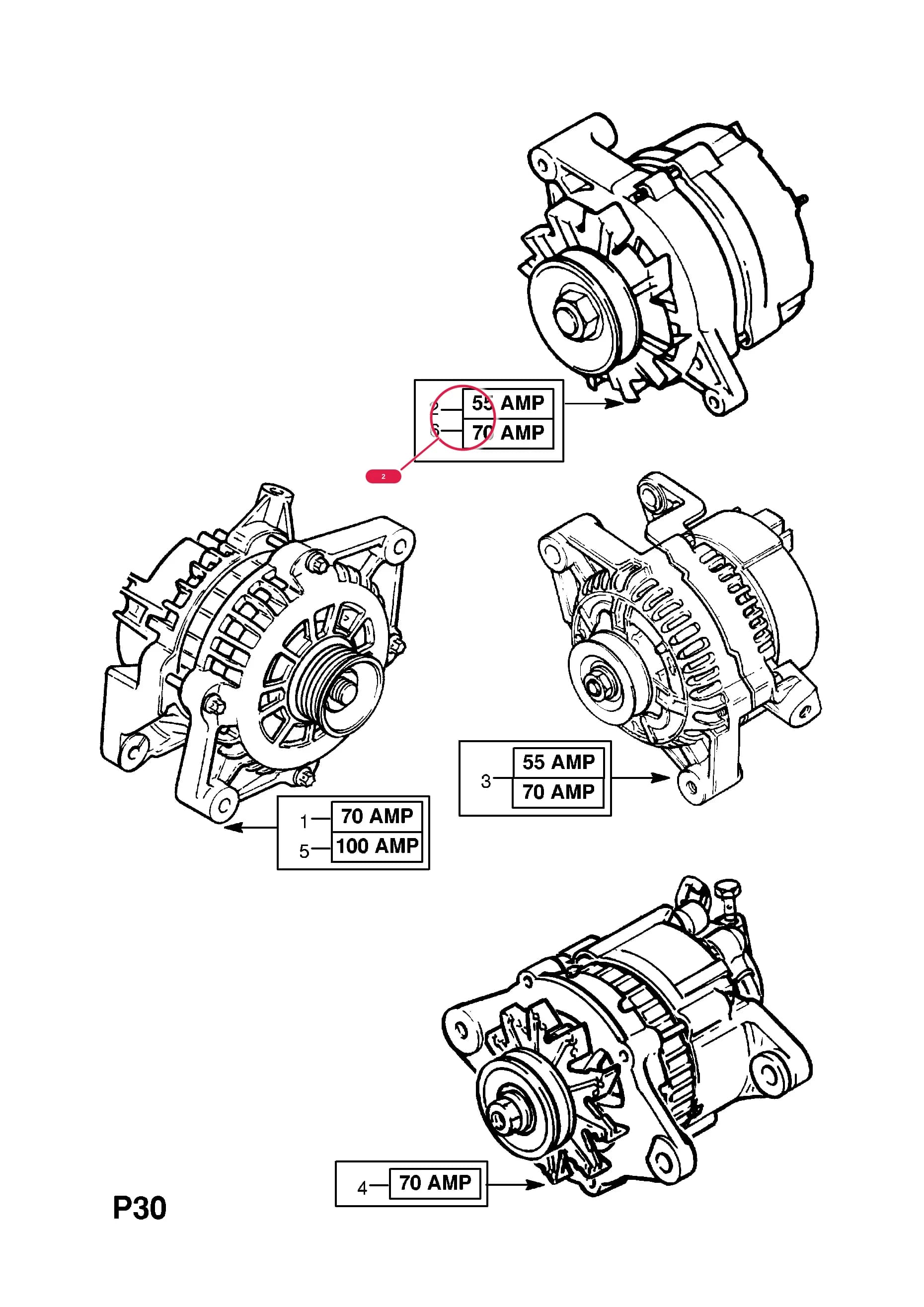 ALTERNATOR,ASSY.,12V.55AMP,EXCHANGE (CORE RETURN NO. 95 12 011) (NLS.- USE 3472224  12 04 314)Примечание:FOR MANUAL STEERING — Opel  CORSA-B ( 1993 -  2002) — P ELECTRICAL › 1 ENGINE AND COOLING