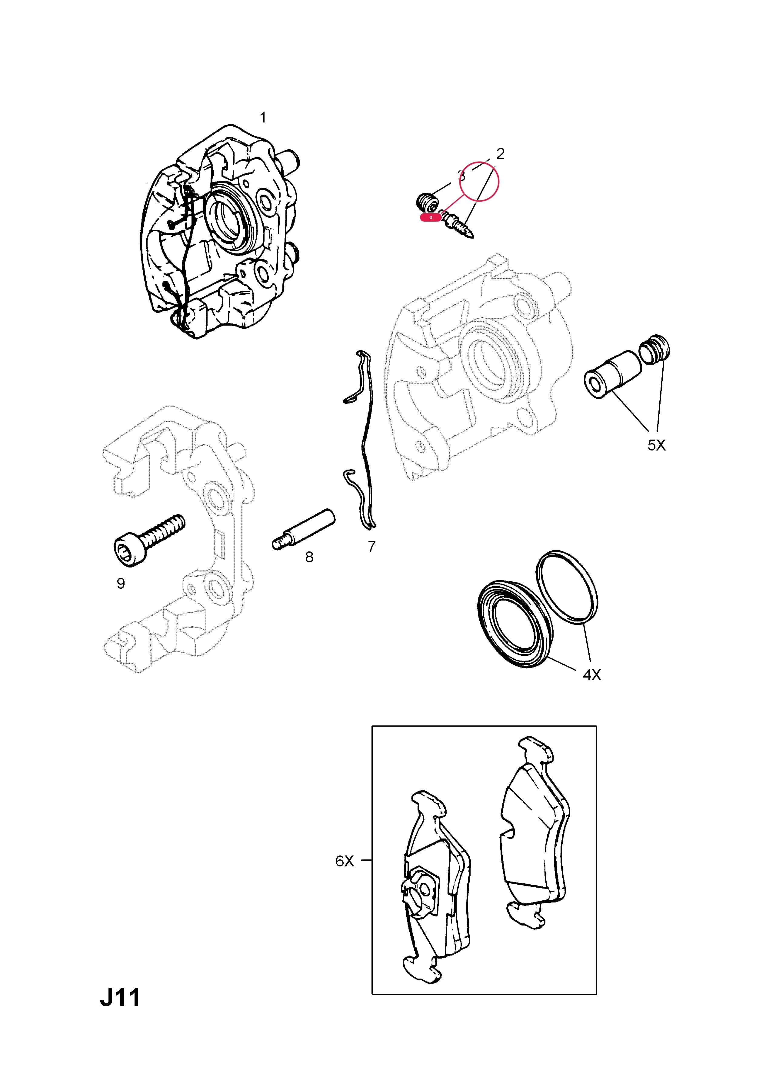 --CAP,DUST — Opel  CORSA-B ( 1993 -  2002) — J BRAKES › 32.COMBO (71,F25)
