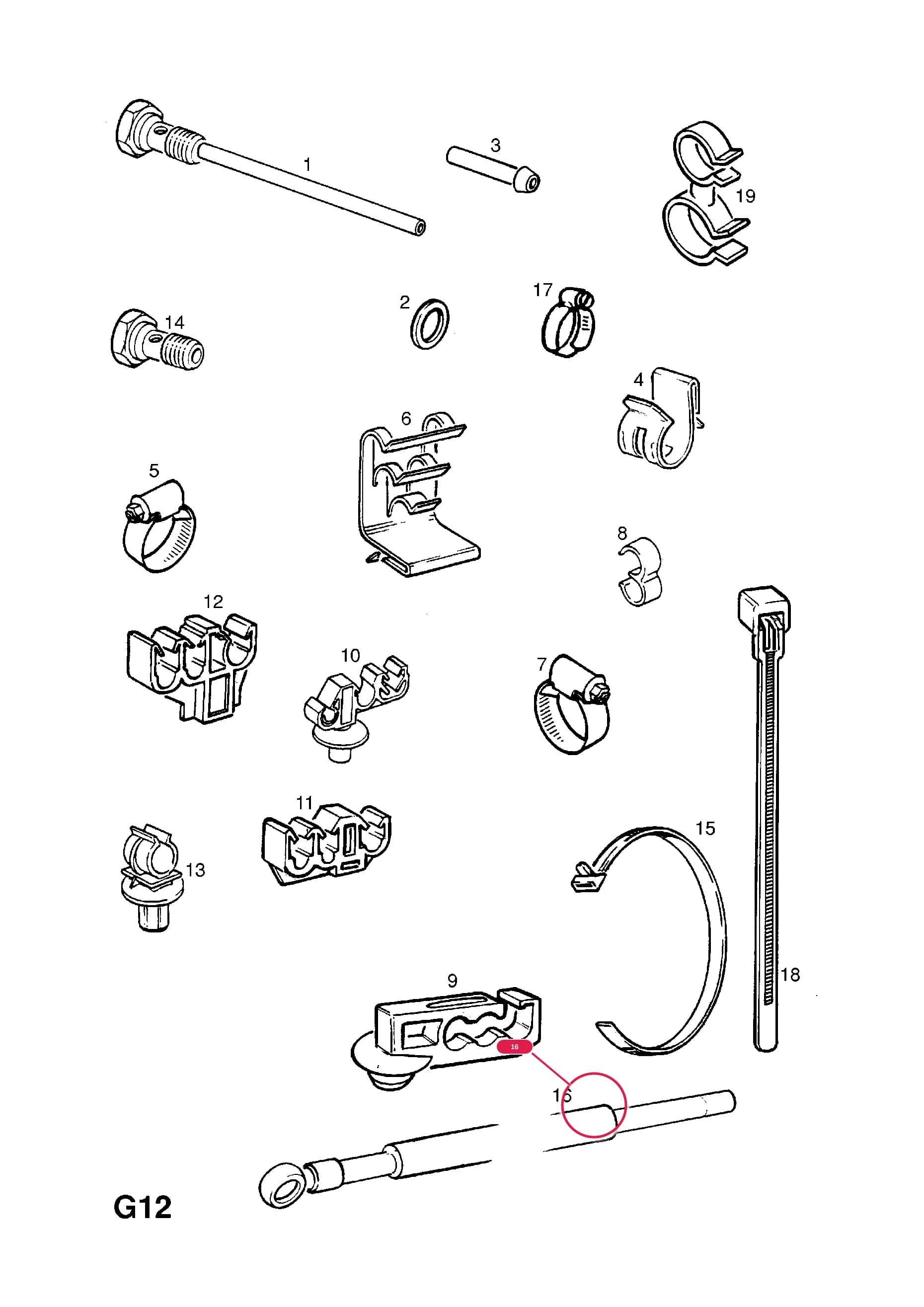 HOSE,FUEL FILTER TO PUMP (ALSO SUPPLY 9275610    8 40 364) (NLS.- NO REPLACEMENT PART) — Opel  CORSA-B ( 1993 -  2002) — G FUEL AND EXHAUST › 159.FUEL PIPES AND FITTINGS (CONTD.)