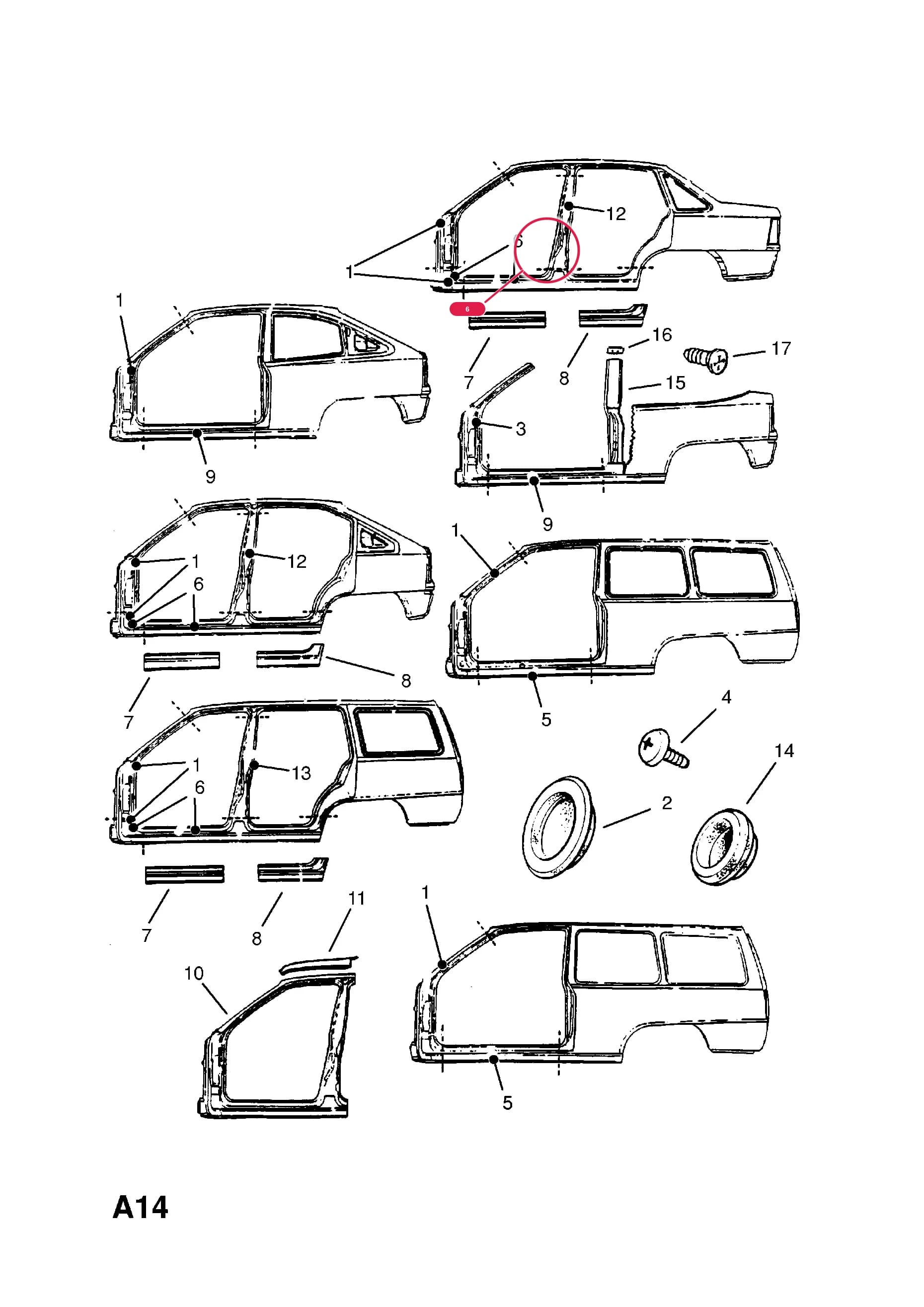 PANEL,SILL,FRONT AND REAR,RH — Opel  KADETTE-E ( 1985 -  1993) — A BODY SHELL AND PANELS › 5 BODY SIDE