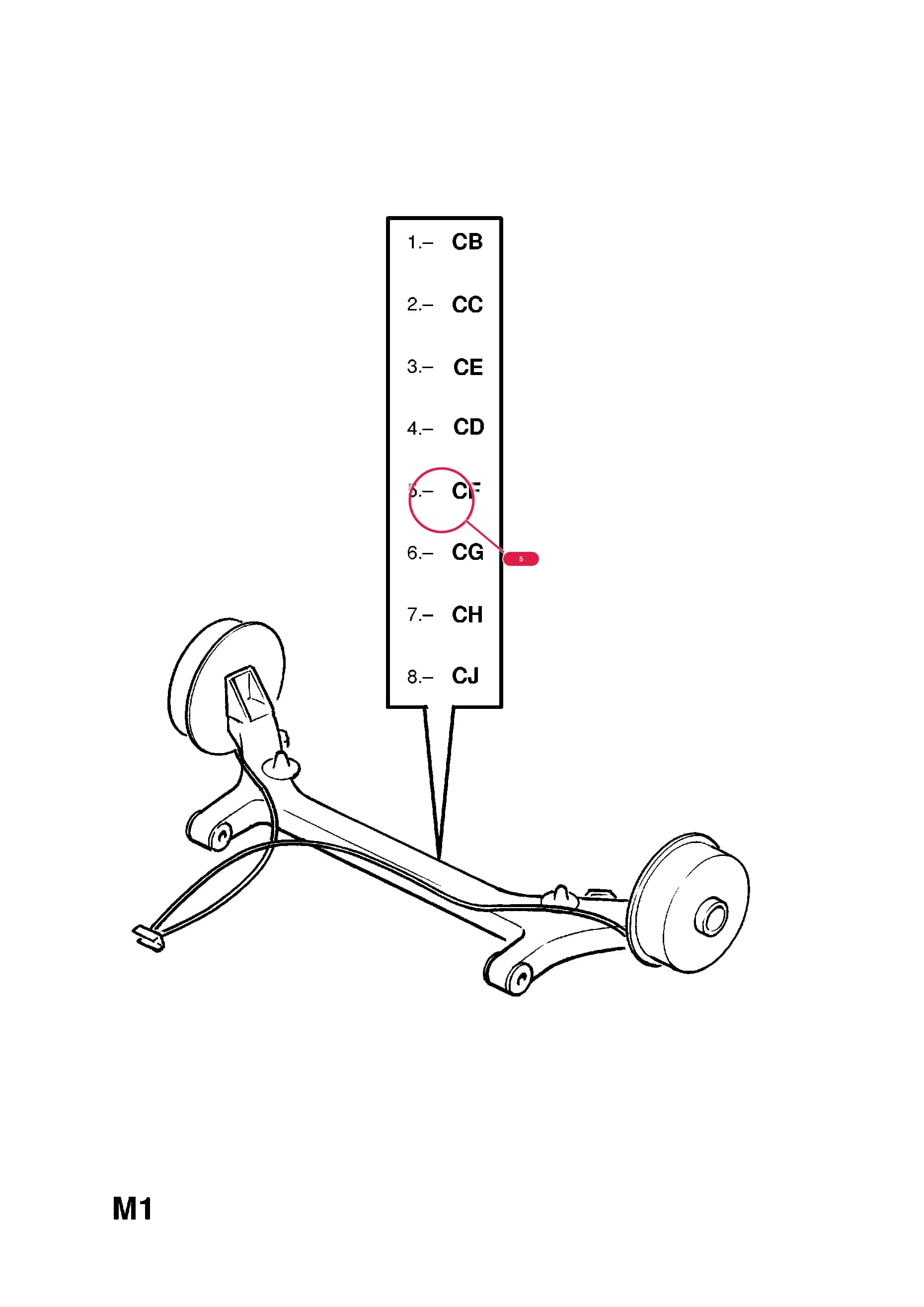 AXLE,ASSY.,COMPLETE,REAR (IDENT CF) (ALSO USE 90413719   12 95 281)Примечание:FOR ABS — Opel  KADETTE-E ( 1985 -  1993) — M REAR AXLE AND SUSPENSION › 1 REAR AXLE AND SUSPENSION