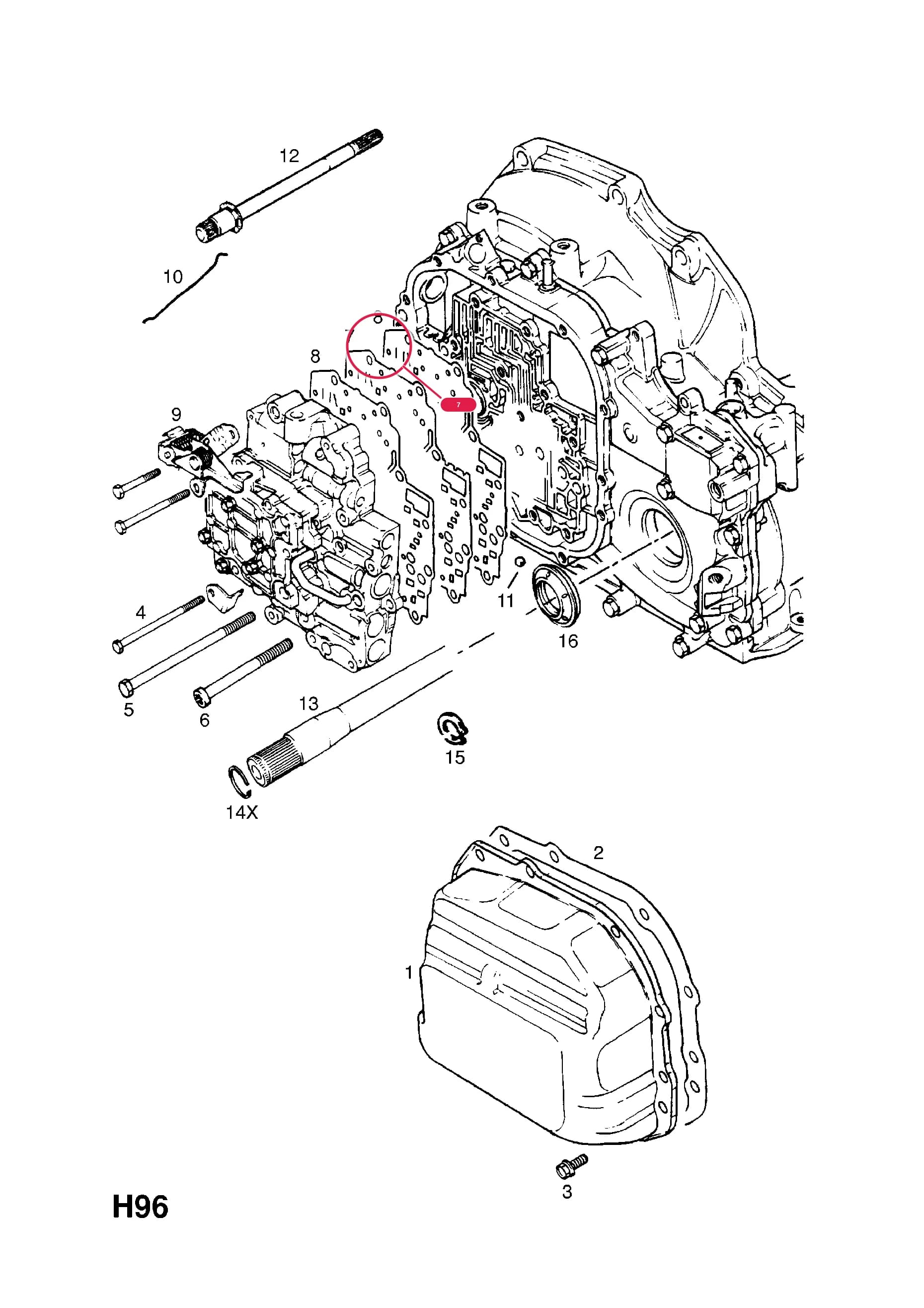 PLATE,SPACER (IDENT EF) (NLS.- NO REPLACEMENT PART) — Opel  KADETTE-E ( 1985 -  1993) — H TRANSMISSION › 11 AUTOMATIC TRANSMISSION