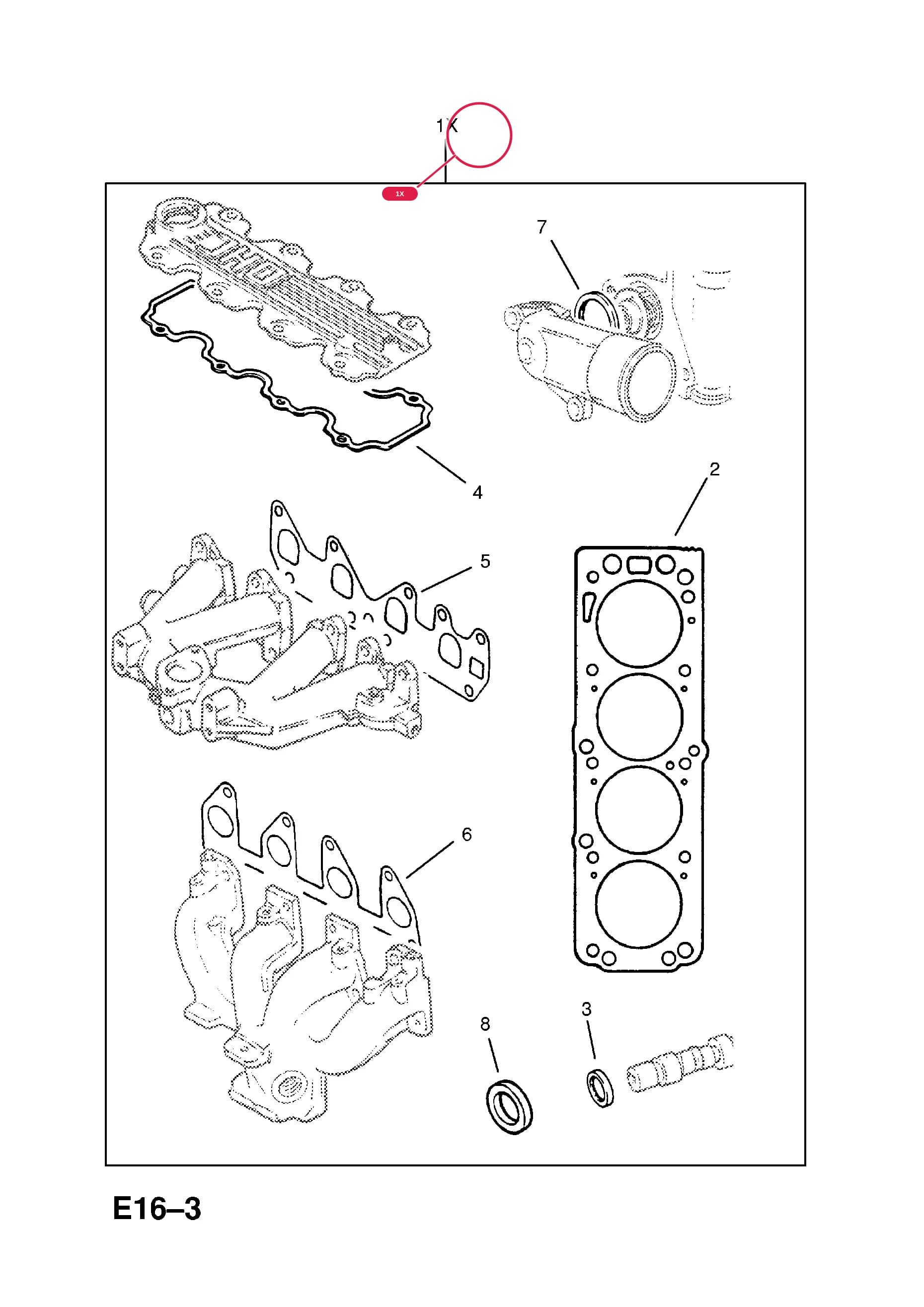 GASKET SET,TOP OVERHAUL (NLS.- USE 90397809  16 06 681)Примечание:EXCEPT SWEDEN,SWITZERLAND — Opel  KADETTE-E ( 1985 -  1993) — E ENGINE AND CLUTCH › 3 13N[LY1],13NB[LY1],13S[LX9],C13N[L72] PETROL ENGINES