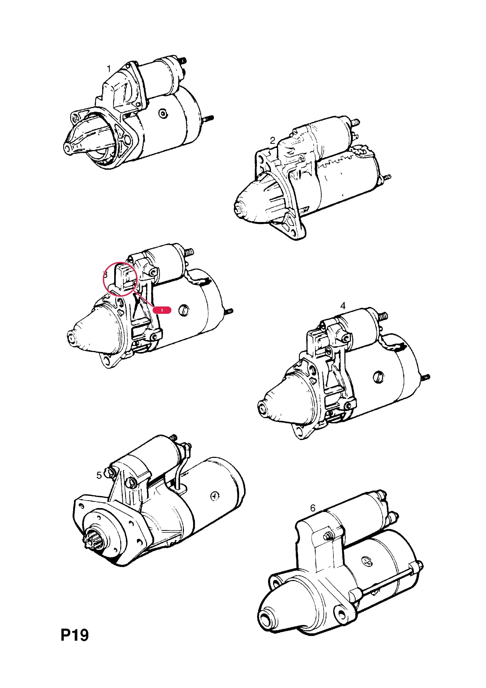 STARTER,ASSY.,EXCHANGE (BOSCH TYPE) (CORE RETURN NO. 95 12 420) (NLS.- NO REPLACEMENT PART) — Opel  ASTRA-F ( 1992 -  1998) — P ELECTRICAL › 1 ENGINE AND COOLING