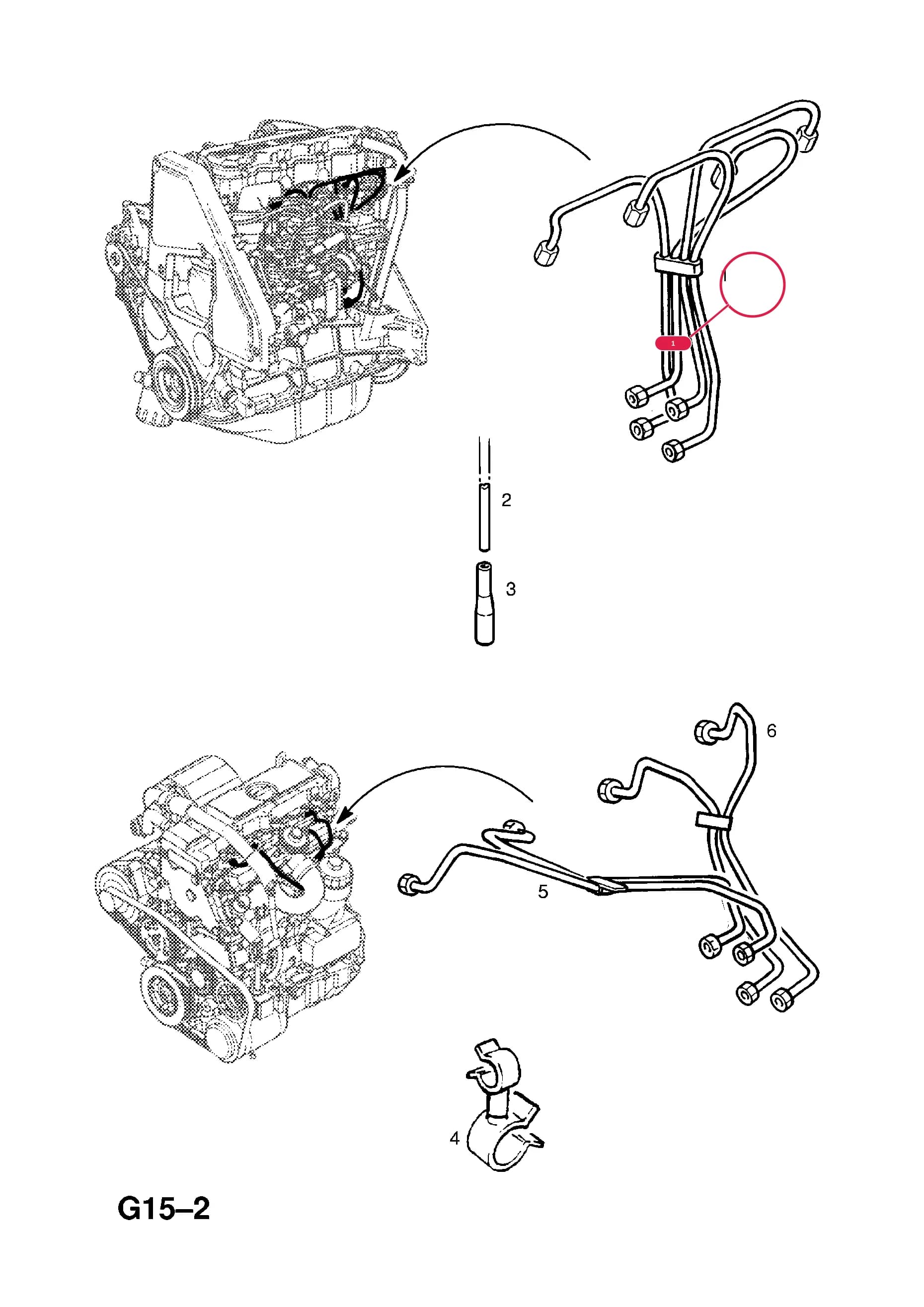 PIPE,ASSY.,FUEL INJECTION — Opel  ASTRA-G ( 1998 -  2010) — G FUEL AND EXHAUST › 487.INJECTOR PIPES (CONTD.)