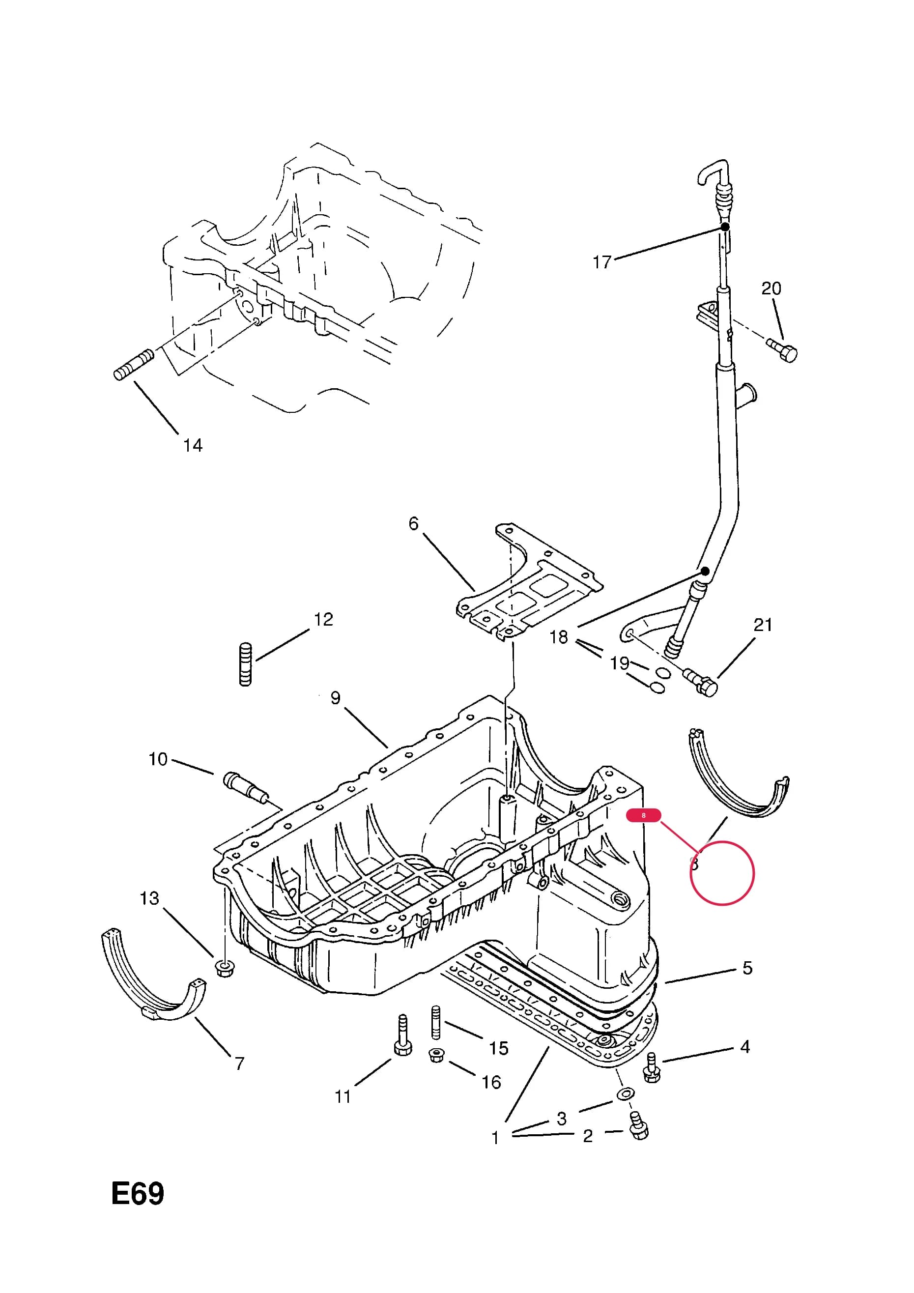 SEAL,OIL,REAR (NLS.- USE 97120931    6 52 606) — Opel  CAMPO ( 1991 -  1996) — E ENGINE AND CLUTCH › 4 31TD TURBO-DIESEL ENGINE