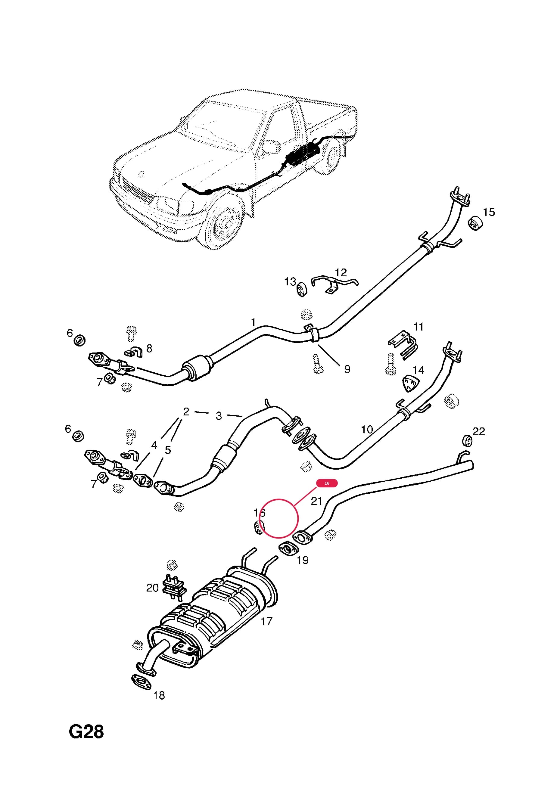 RING,RUBBER,HANGER (30MM THICK) — Opel  CAMPO ( 1997 -  2002) — G FUEL AND EXHAUST › 44.31TD TURBO-DIESEL ENGINE