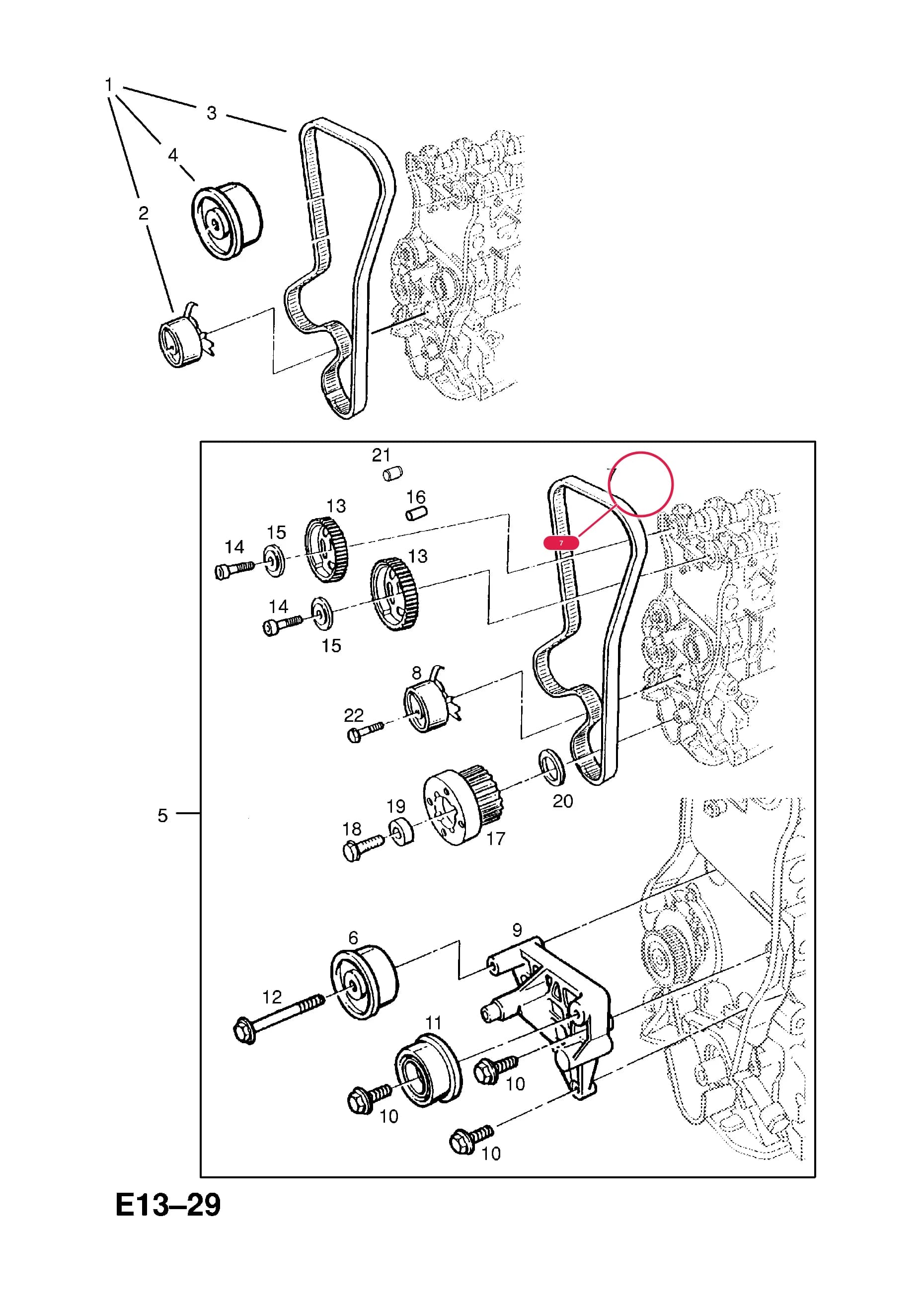 -BELT,TIMING (NLS.- USE 92063944   56 36 370) — Opel  FRONTERA-A ( 1992 -  1998) — E ENGINE AND CLUTCH › 3 X22XE PETROL ENGINE