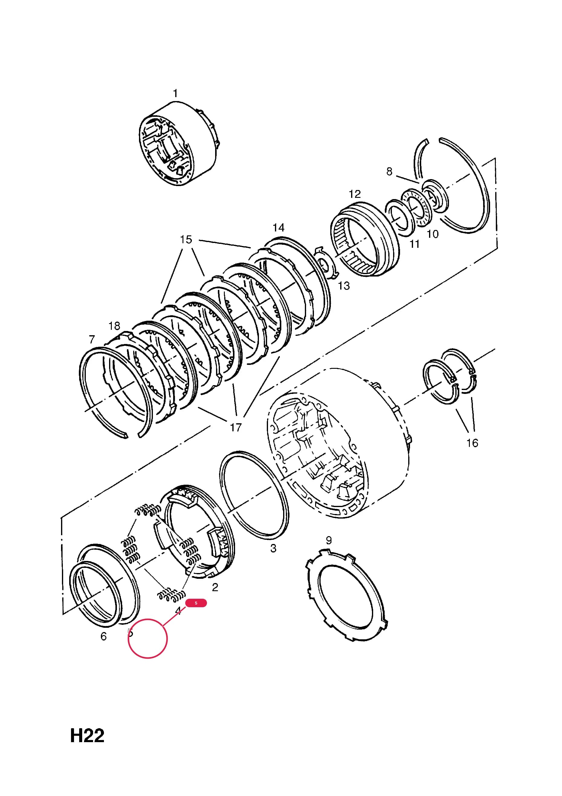 SEAL,RING,109 X 2.6,INNER (NLS.- NO REPLACEMENT PART) — Opel  SENATOR-B ( 1988 -  1994) — H TRANSMISSION › 3 AUTOMATIC TRANSMISSION