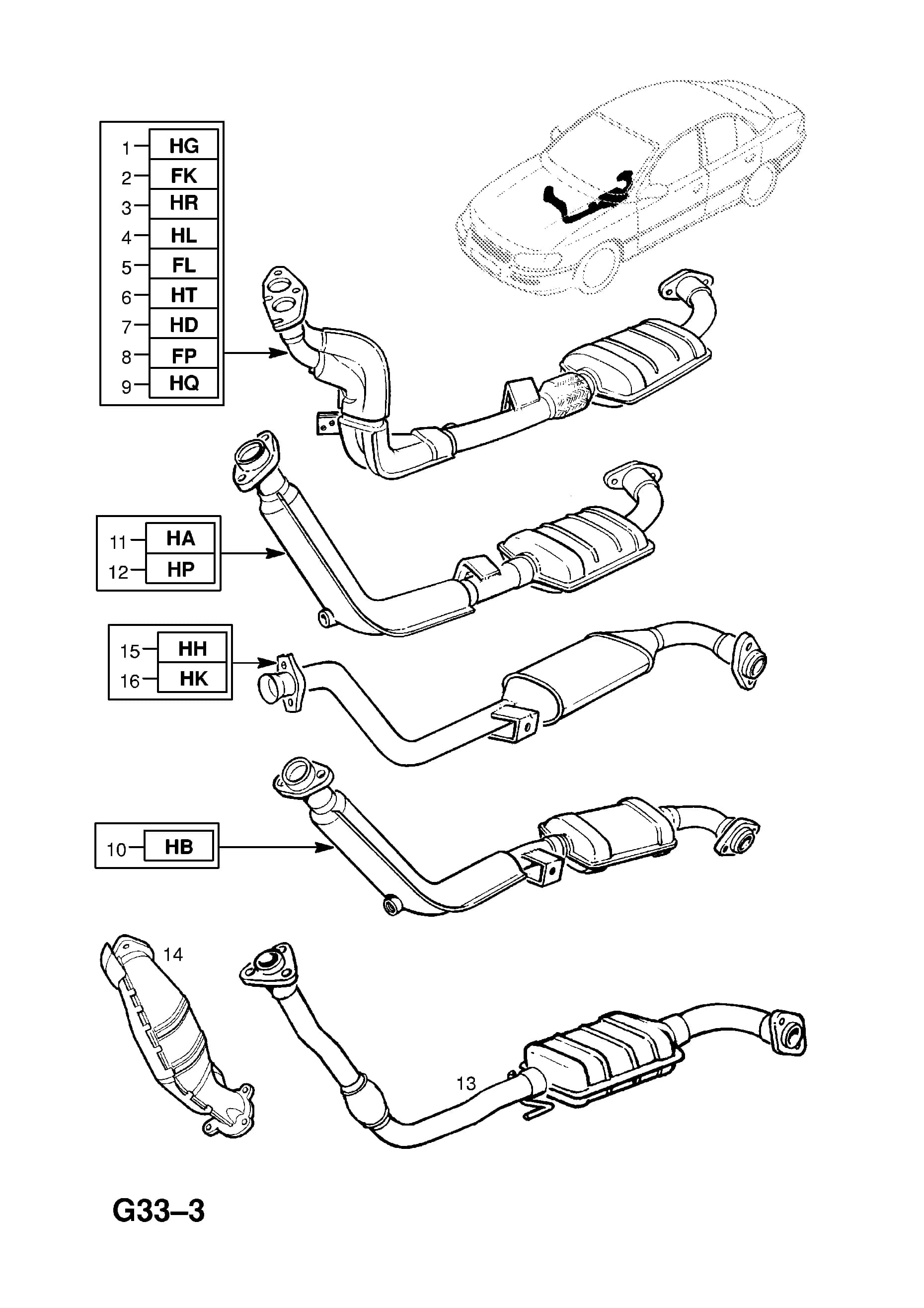 PIPE,EXHAUST,FRONT,WITH CATALYST,EXCHANGE (IDENT HQ) (CORE RETURN NO. C1620042) (NLS.- USE 93181858  58 54 431) — Opel  OMEGA-B ( 1994 -  2003) — G FUEL AND EXHAUST › 48.CATALYTIC CONVERTER (EXCHANGE)