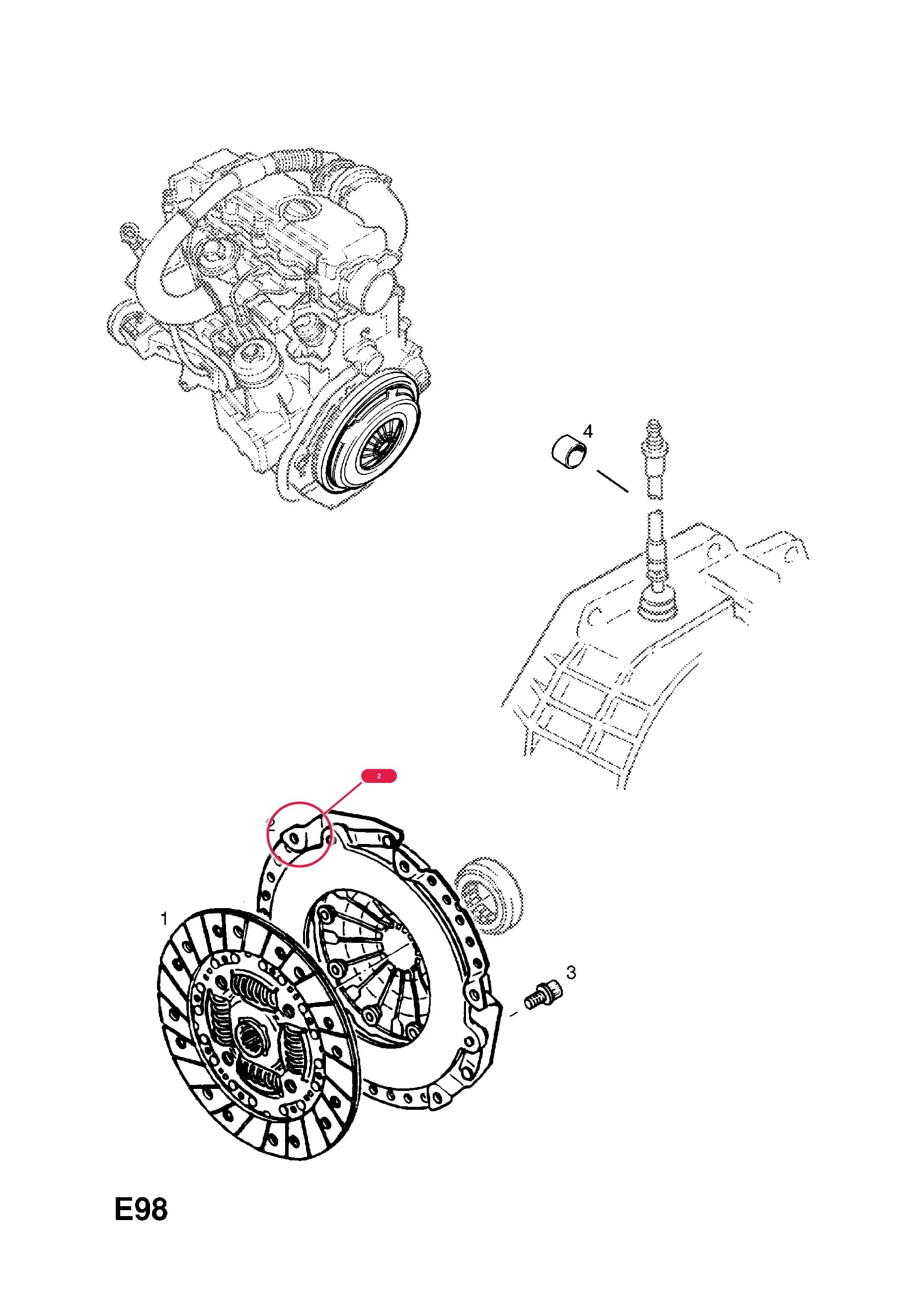 COVER,AND PRESSURE PLATE,ASSY.,CLUTCH  (PRODUCTION NO. 90446729) — Opel  OMEGA-B ( 1994 -  2003) — E ENGINE AND CLUTCH › 6 X20DTH[LD1],Y22DTH[LL9] TURBO-DIESEL ENGINES