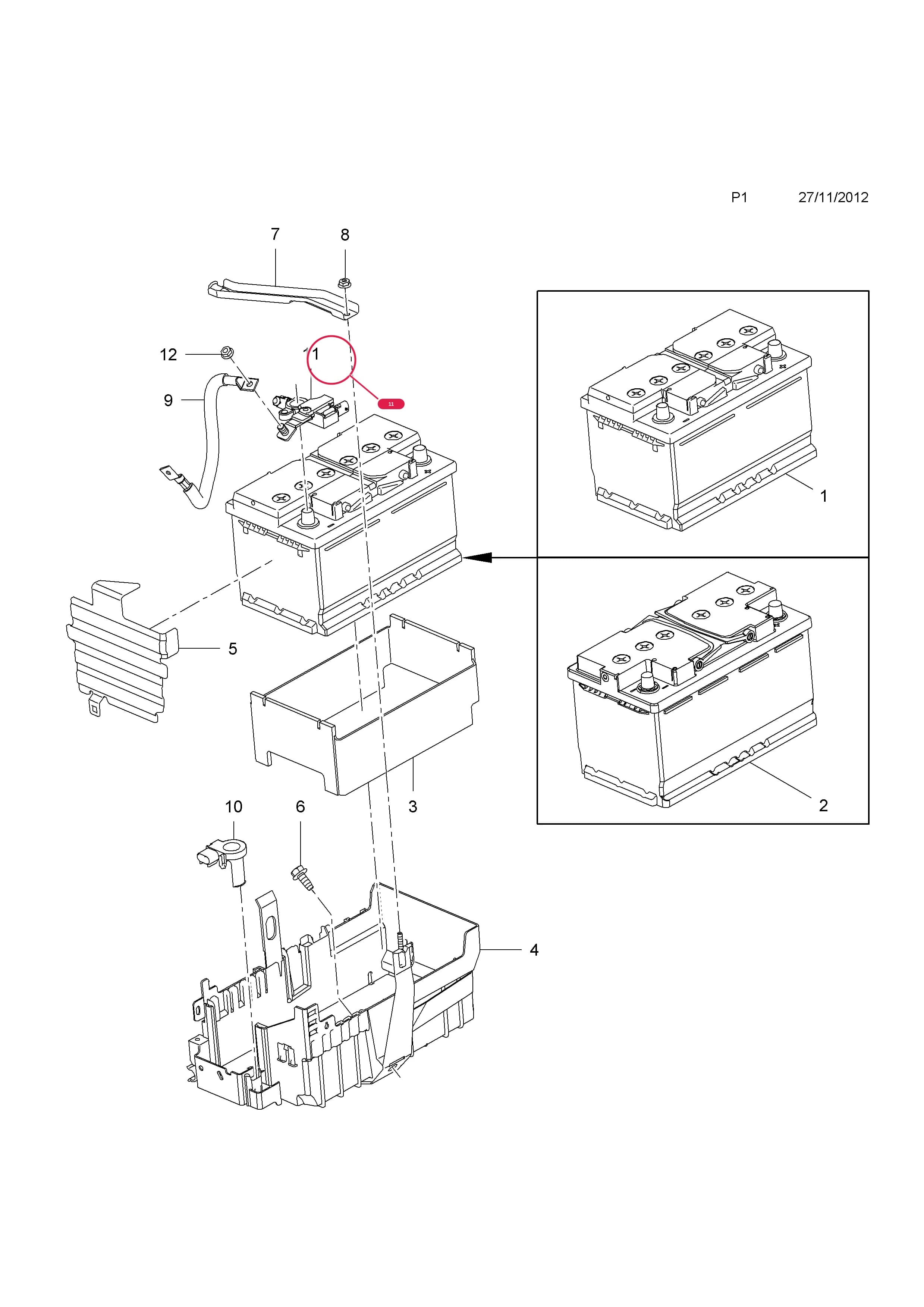 SENSOR,BATTERY,MULTI-FUNCTION (FOR STOP/START ENGINE SYSTEM) — Opel  CASCADA ( 2013 - ) — P ELECTRICAL › 1 ENGINE AND COOLING