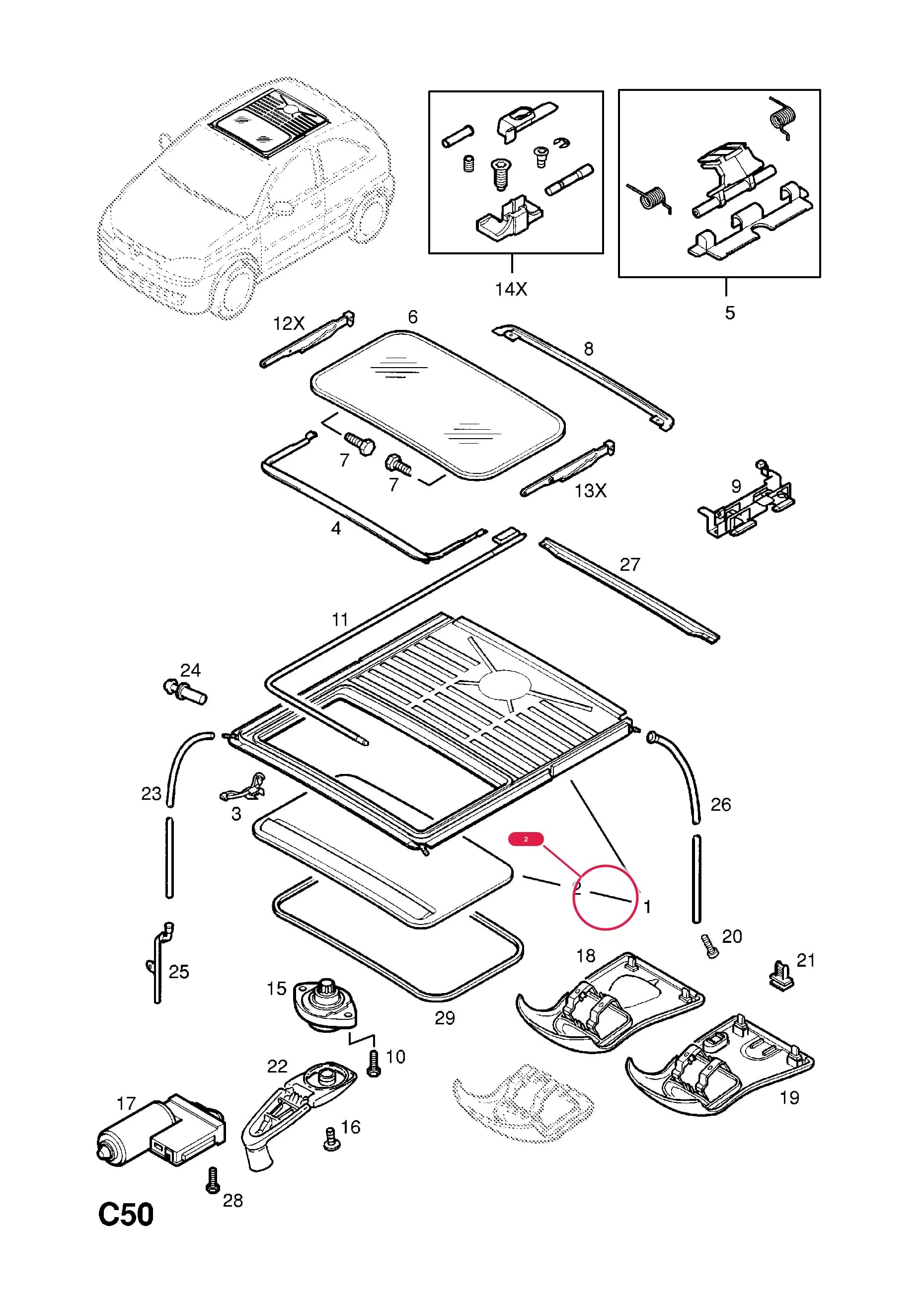 -SHIELD,SUN,SUN ROOF  (PRODUCTION NO. 9115837) — Opel  CORSA-C ( 2001 - ) — C BODY INTERIOR FITTINGS › 33 SUN ROOF