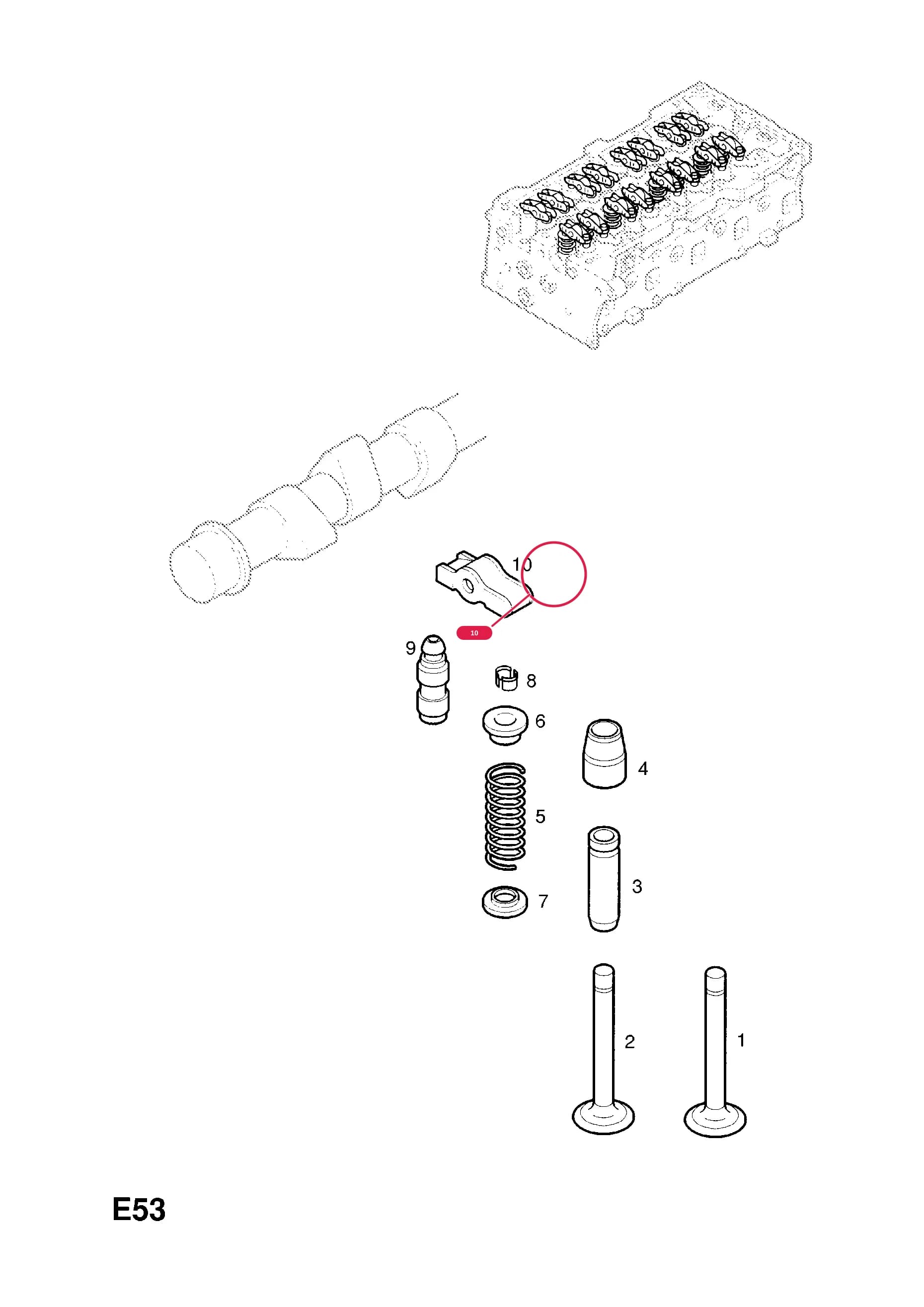 ARM,VALVE ROCKER (NLS.- USE 12855433  6 42 091)  (PRODUCTION NO. 12855433) — Opel  CORSA-C ( 2001 - ) — E ENGINE AND CLUTCH › 7 Y13DT[LN9],Z13DT[LN9],Z13DTJ[LDP] DIESEL ENGINES