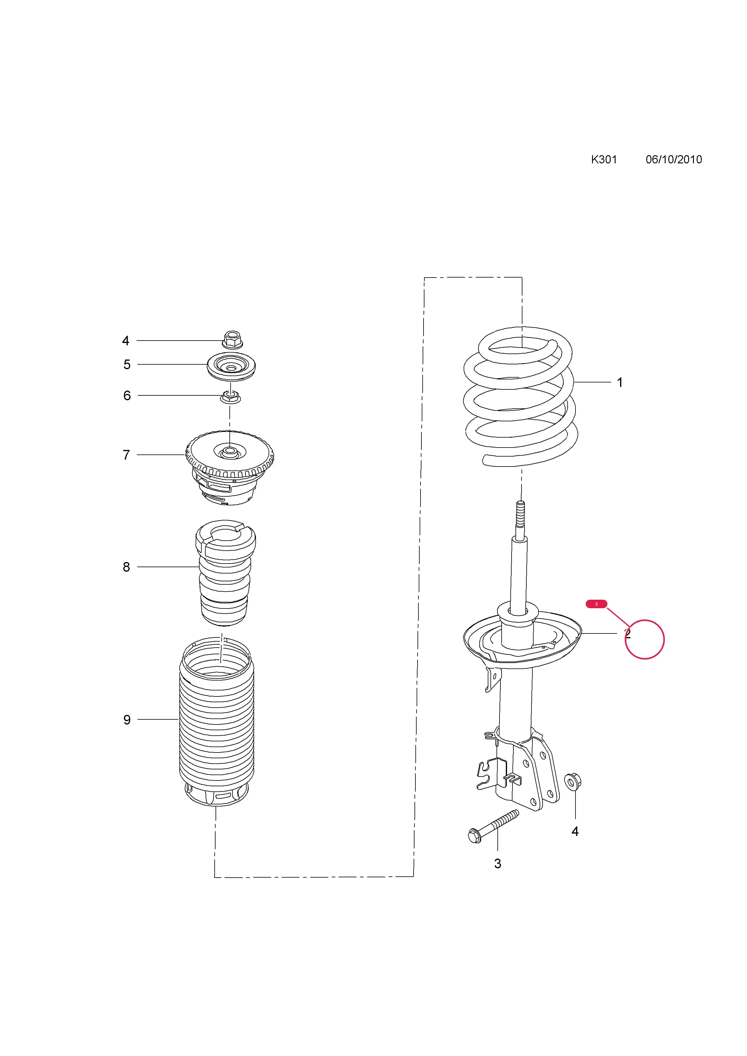 SHOCK ABSORBER,ASSY.,FRONTПримечание:RANGE: DATE FORMAT DDMMYYYY,PLEASE USE VIN DECODE TO OBTAIN VEHICLE'S PRODUCTION DATE — Opel  MOVANO-B ( 2010 - ) — K FRONT AXLE AND SUSPENSION › 1 FRONT WHEEL DRIVE