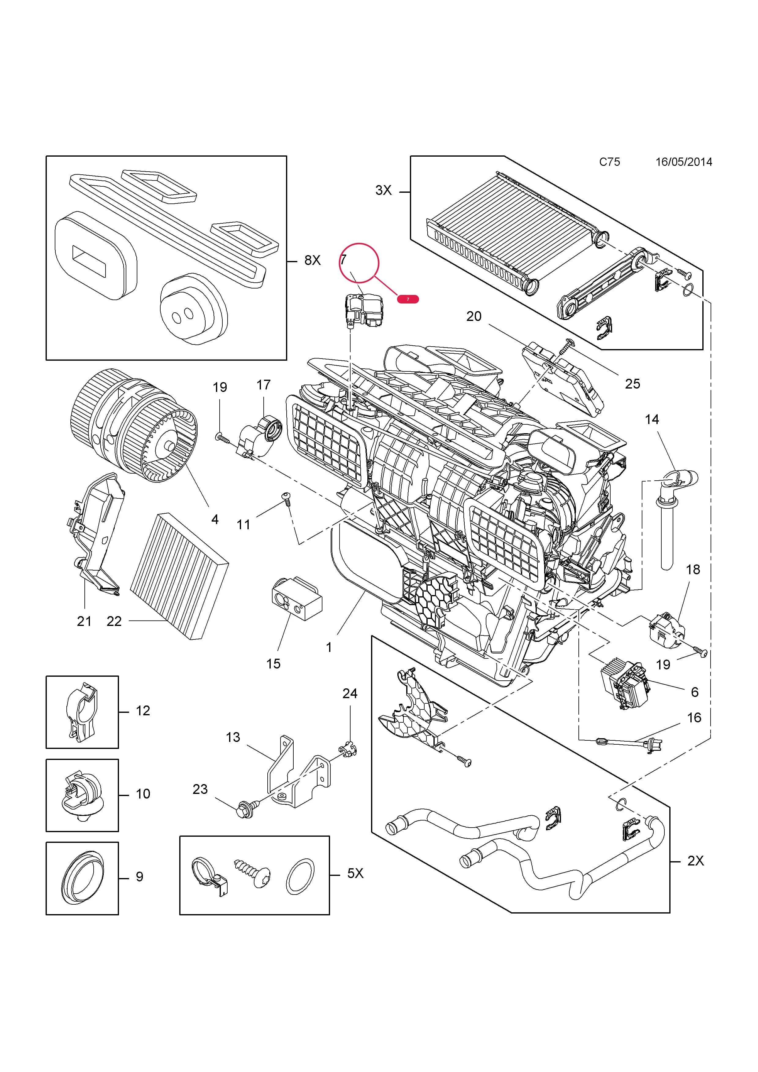 MOTOR,SERVO,AIR INLET FLAP — Opel  VIVARO-B ( 2015 - ) — C BODY INTERIOR FITTINGS › 5 HEATER, AIR CONDITIONING AND VENTILATION