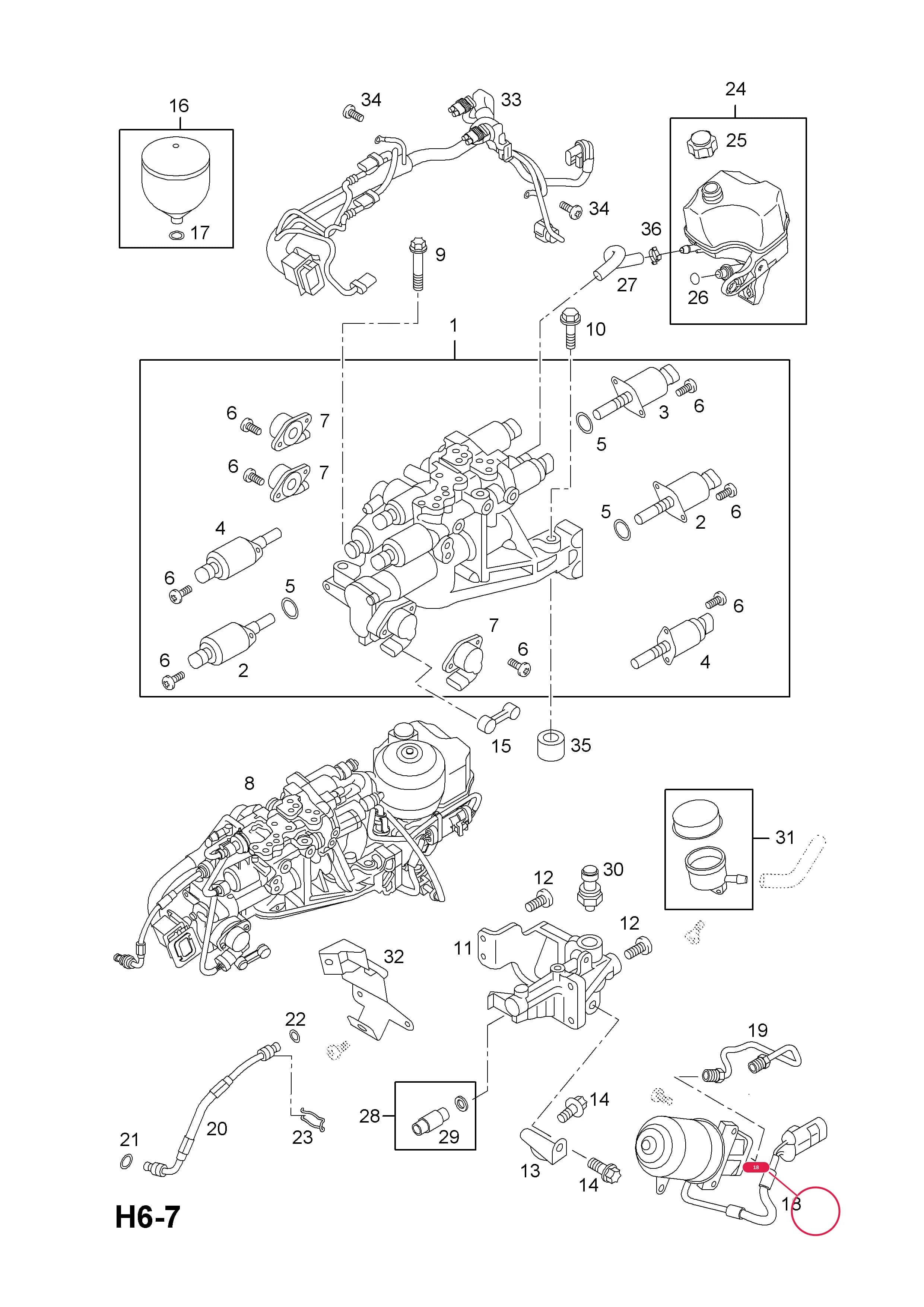 PUMP ASSY.,GEARSHIFT CONTROL (PA0-001,002,009,010) (PA6-001) (PA6-051) (PA6-056) (PA6-351) — Opel  VIVARO-A ( 2001 - ) — H TRANSMISSION › 2 EASYTRONIC TRANSMISSION