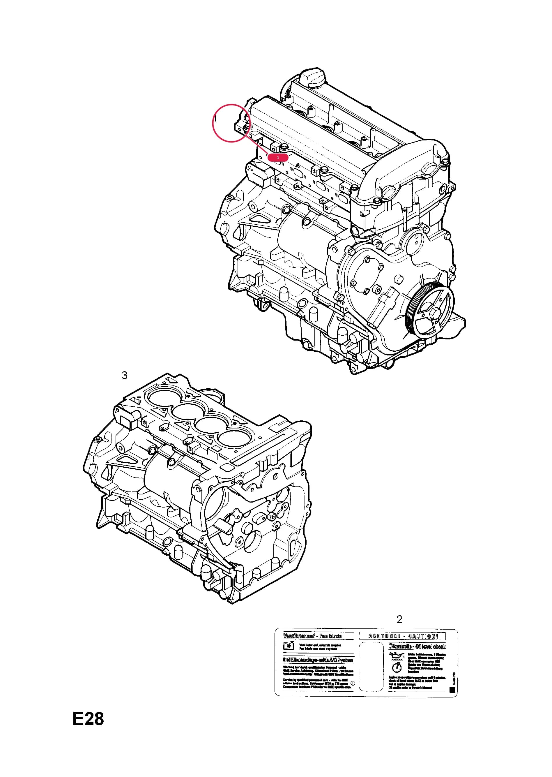 ENGINE,ASSY.,LESS ALTERNATOR (NLS.- NO REPLACEMENT PART) (EXCHANGE PART 93185105    6 03 236 OPEL,R1500088 VAUXHALL)Примечание:USED WITH MANUAL TRANSMISSION — Opel  VECTRA-C ( 2002 -  2008) — E ENGINE AND CLUTCH › 5 Z20NET[LQ8] PETROL ENGINE