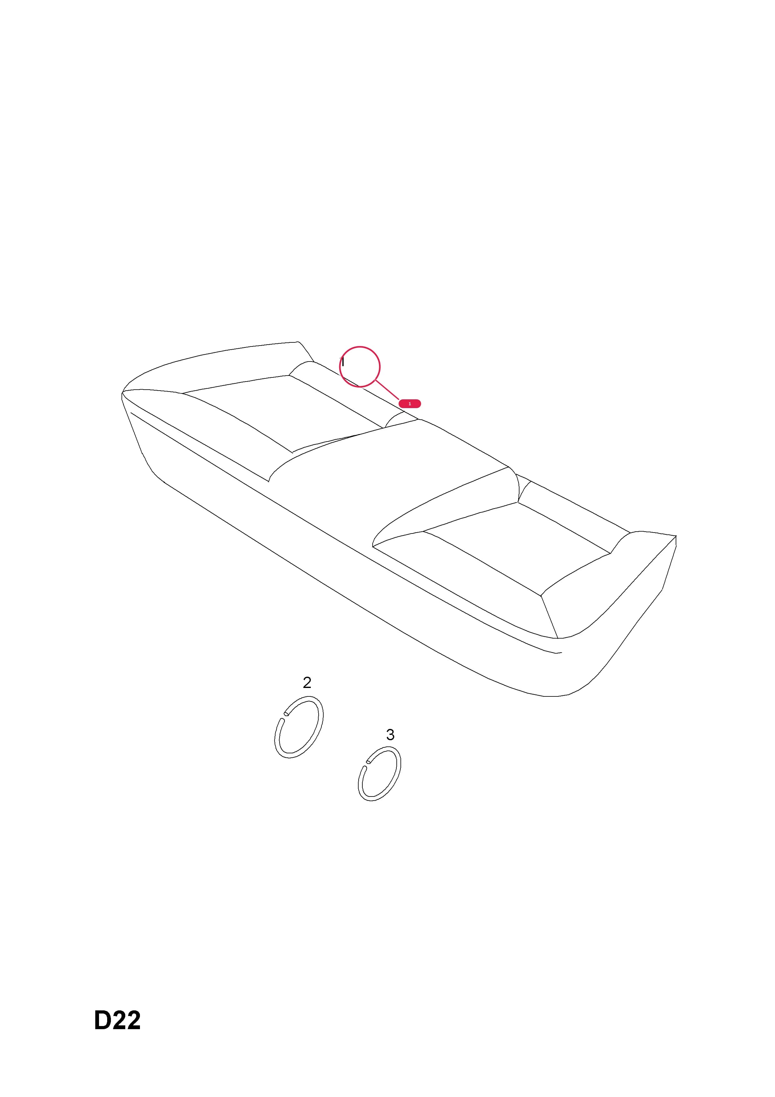 COVER,ASSY.,REAR CUSHION,ANTHRACITE (GM DRIVE TRIM CODE  XXJN)  (PRODUCTION NO. 24444884) — Opel  VECTRA-C ( 2002 -  2008) — D BODY INTERIOR TRIM › 10 REAR SEAT TRIM