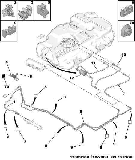 FUEL FEED FILTER, Replaced by 1567 C6 — mechanical — air and fuel supply › SECURING PIPING FUEL FILTER
