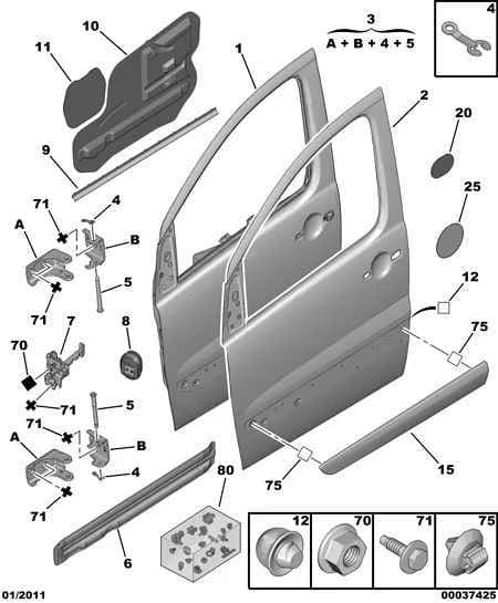 bodywork — front doors › FRONT HINGED SIDE DOORS