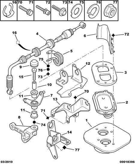 mechanical — gearbox controls › GEAR CHANGE CONTROL GEAR BOX SIDE