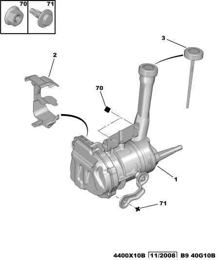 2 PLACES SUPPLEMENT SEPAR SEATS And WITHOUT ELECTRONIC STABILITY PROGRAM — functions — power steering › POWER STEERING PUMP