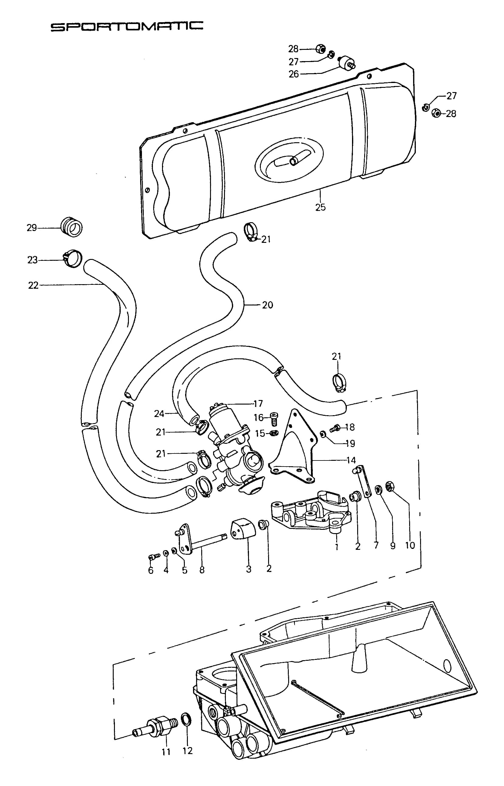 Seal for Intake connection — 911 911 (1970–1989) — vacuum system for Coupling