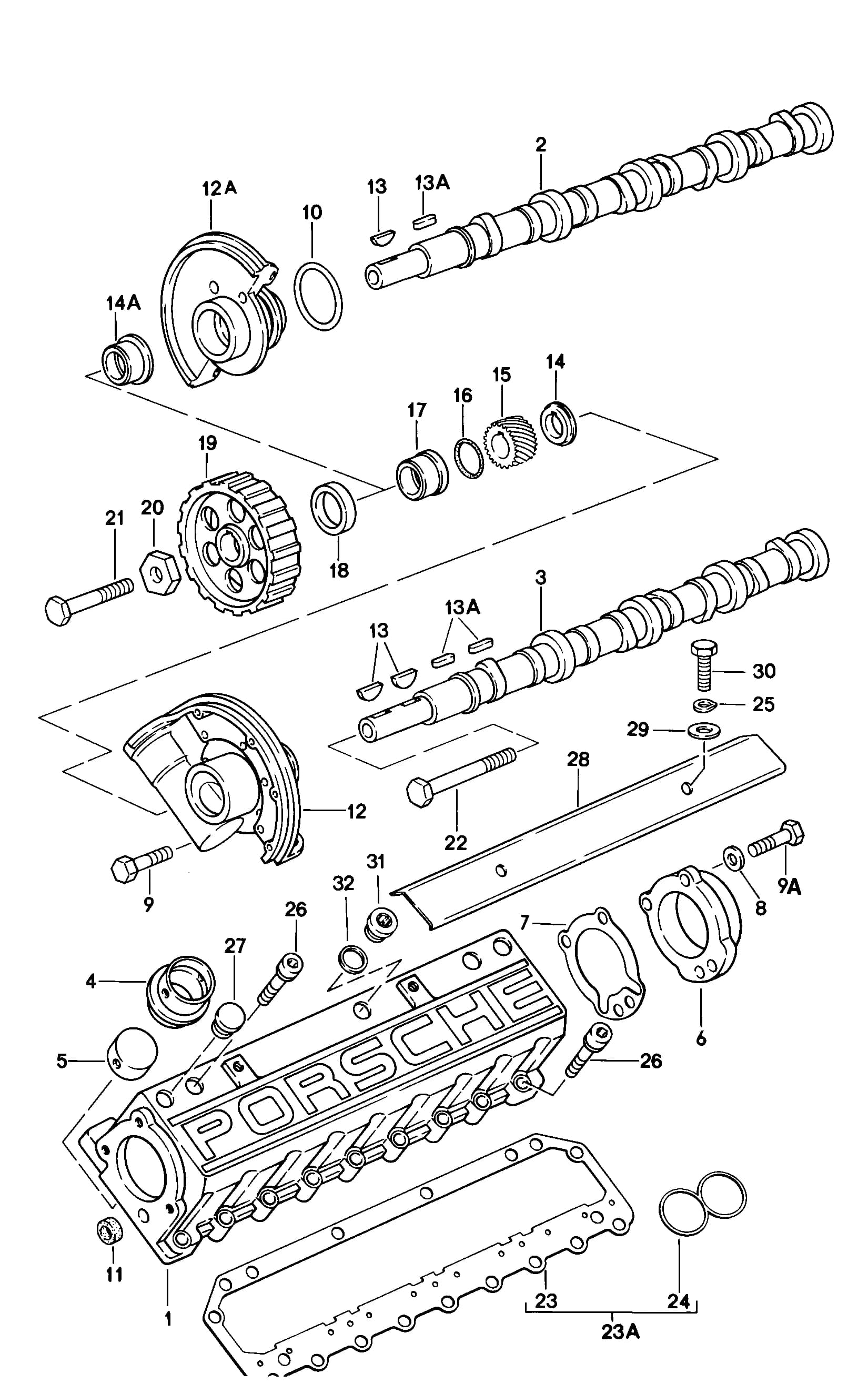 timing chain — 928 928  (1978–1995) — Camshaft