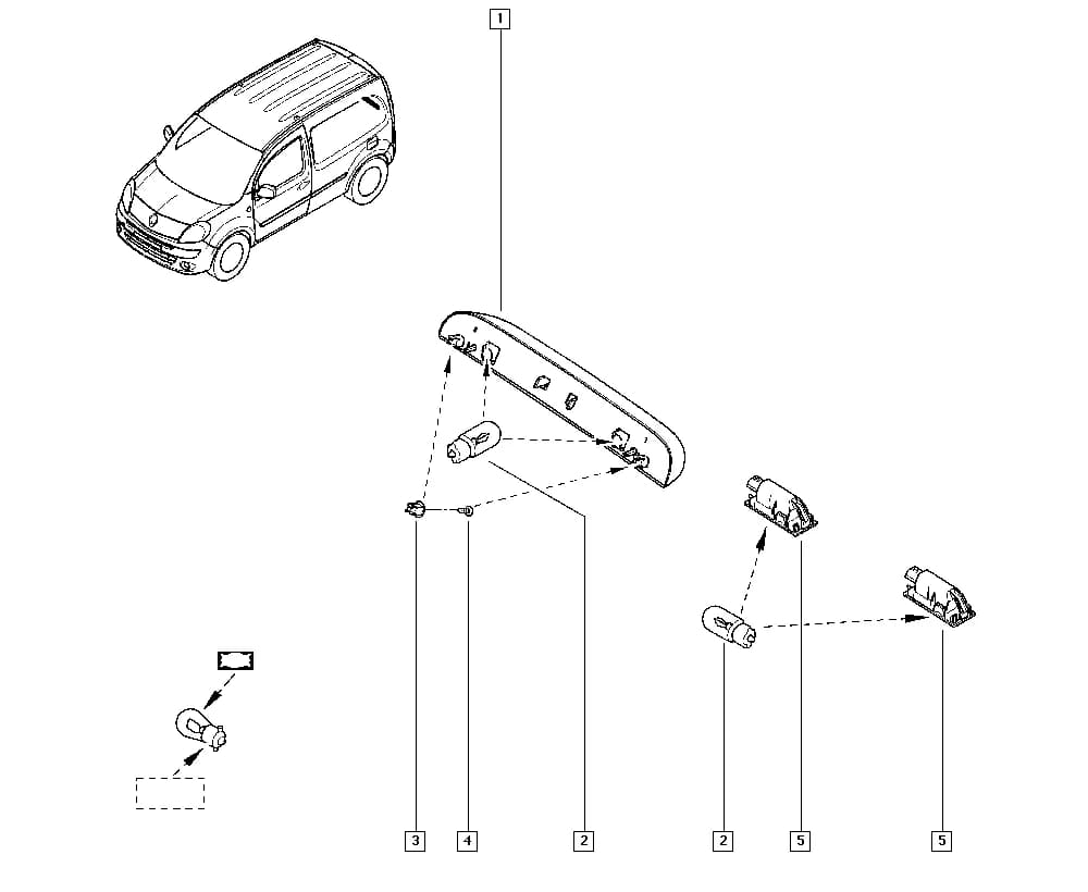 FW00 — Upholstery - Electricity › 81 Rear and internal lighting / Number plate light