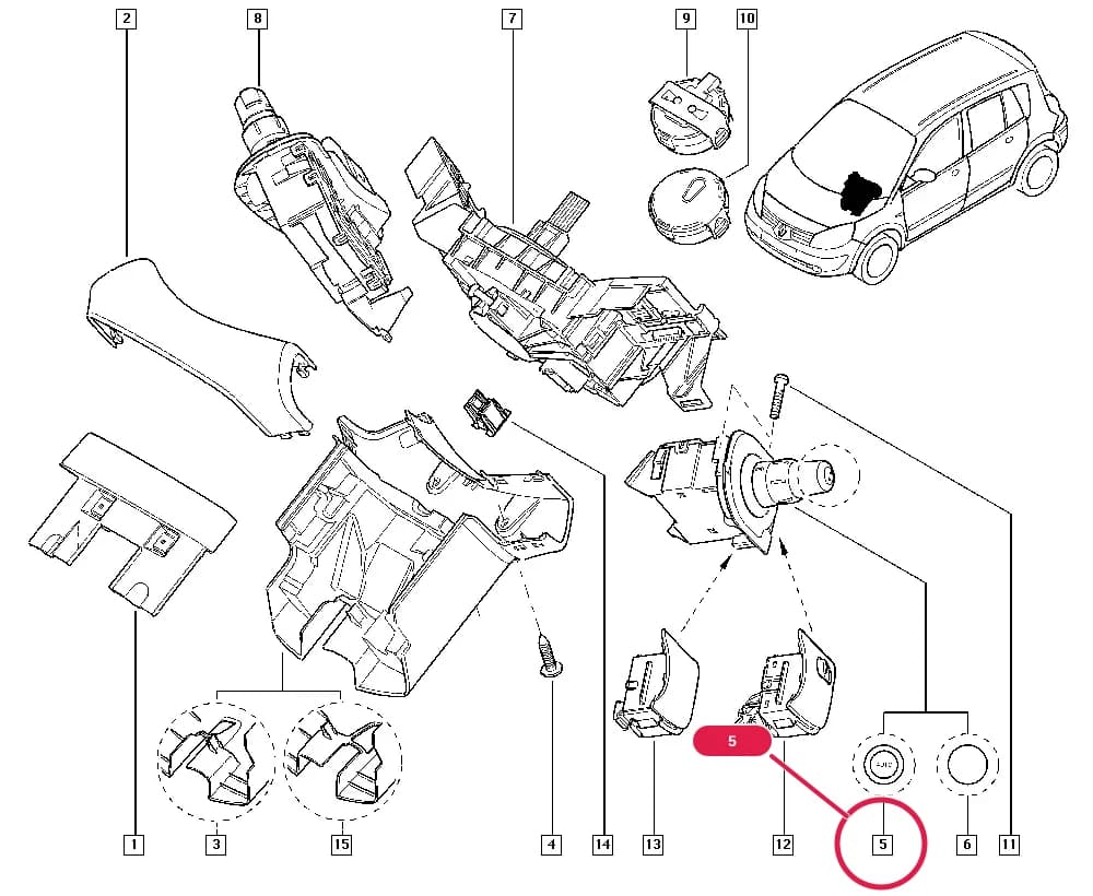 JM02 — Upholstery - Electricity › 84 Controls - Signalling / Steering wheel switches