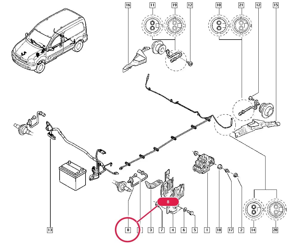 FC01 — Manual › 37 Pedal assembly / Anti-lock braking system