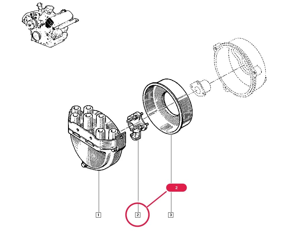 D501 — Manual › 17 Ignition - Injection / Ignition distributor